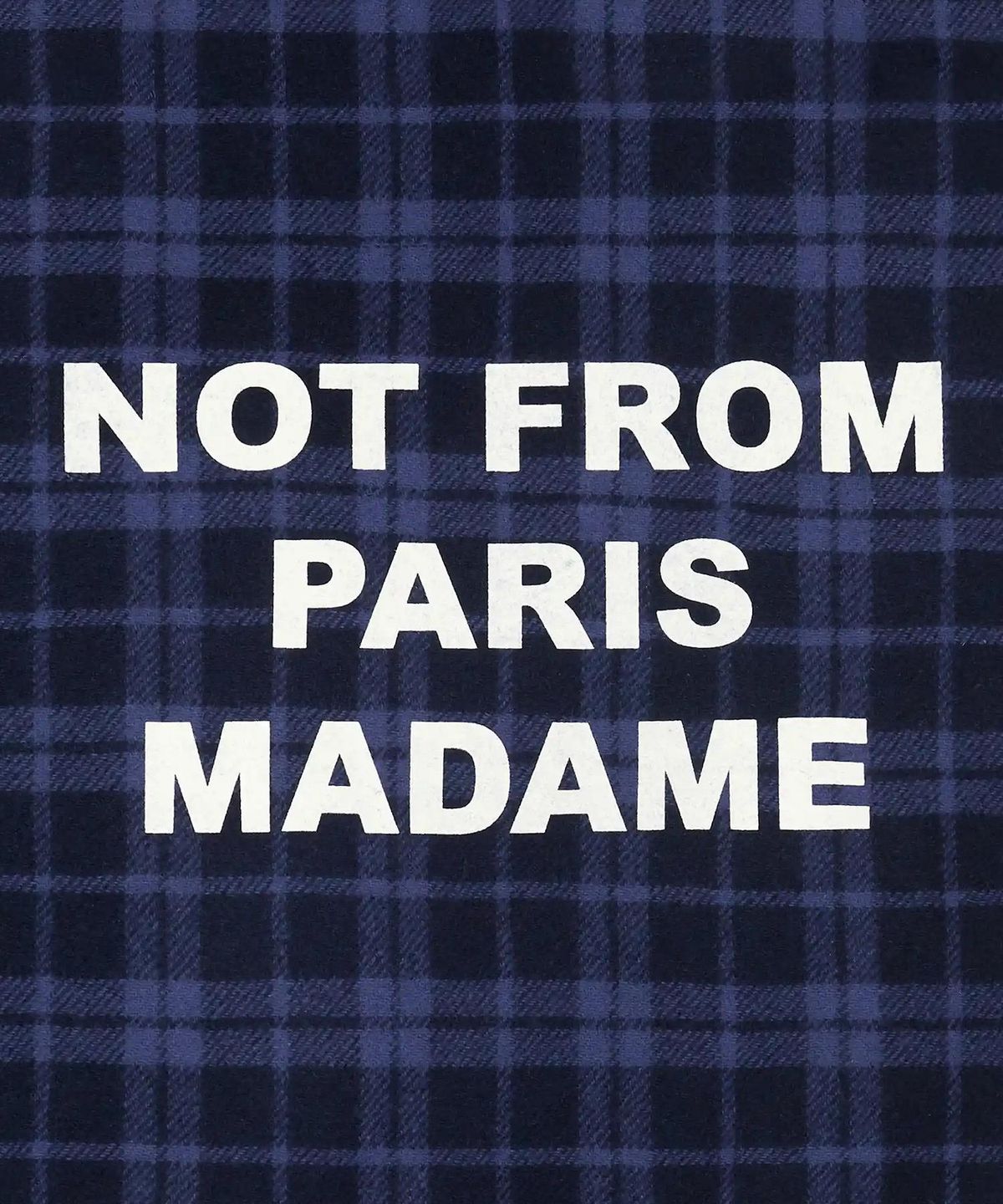 드롤드무슈(DROLE DE MONSIEUR) Check Flannel Jacket With Slogan D0JAA26003NYX