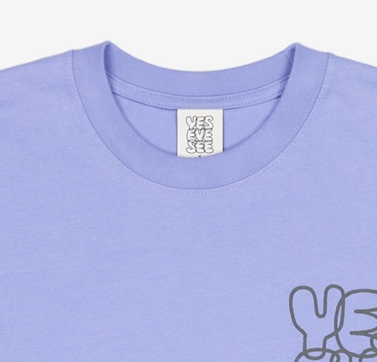 예스아이씨(YESEYESEE) C-Logo L/S Lavender M
