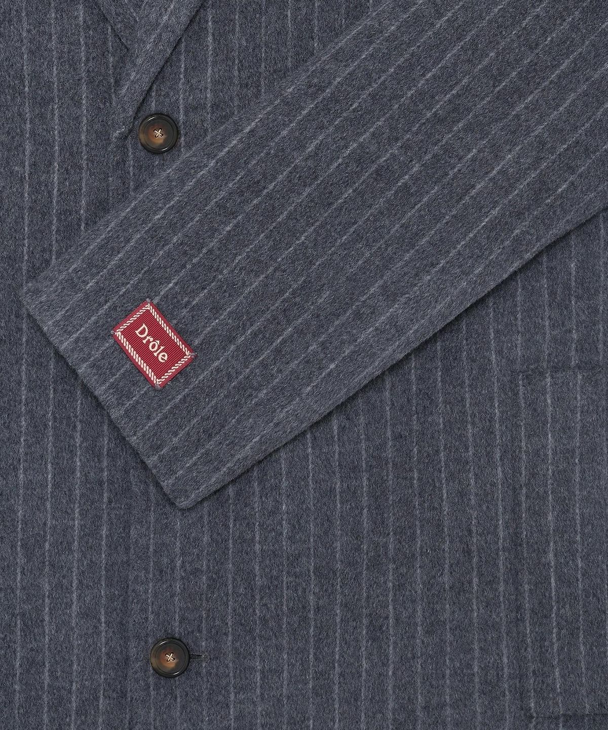 드롤드무슈(DROLE DE MONSIEUR) Wool Pinstripe Coat D0CAA26101GYD
