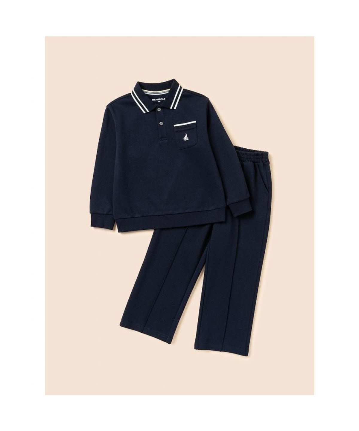 빈폴 키즈(BEANPOLE KIDS) 클래식 티칼라 스웻세트  네이비 (BI6841U03R)
