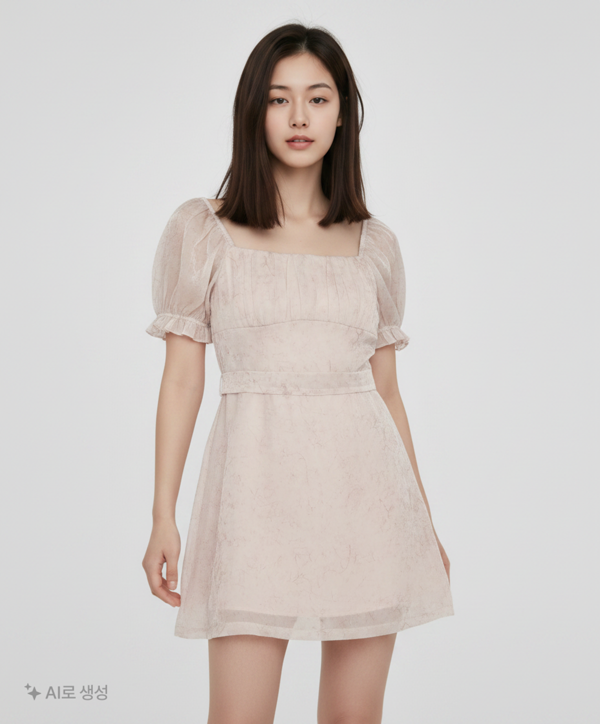 신스덴(SINCETHEN) 피오니 스퀘어넥 미니원피스 8
