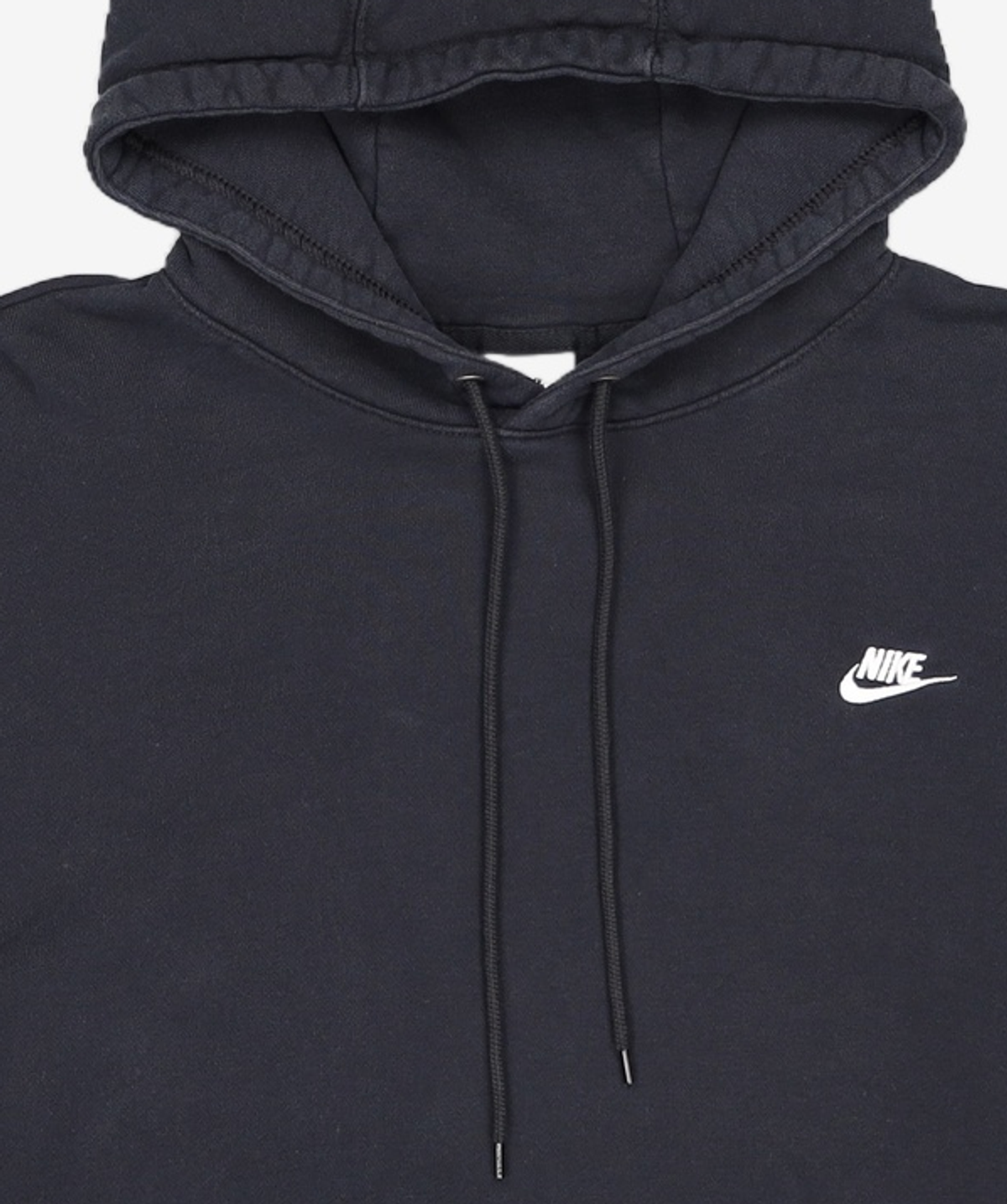 나이키(NIKE) 클럽 플리스 오버사이즈 프렌치 테리 풀오버 후디 M - 블랙:화이트 / HJ1817-010 XL