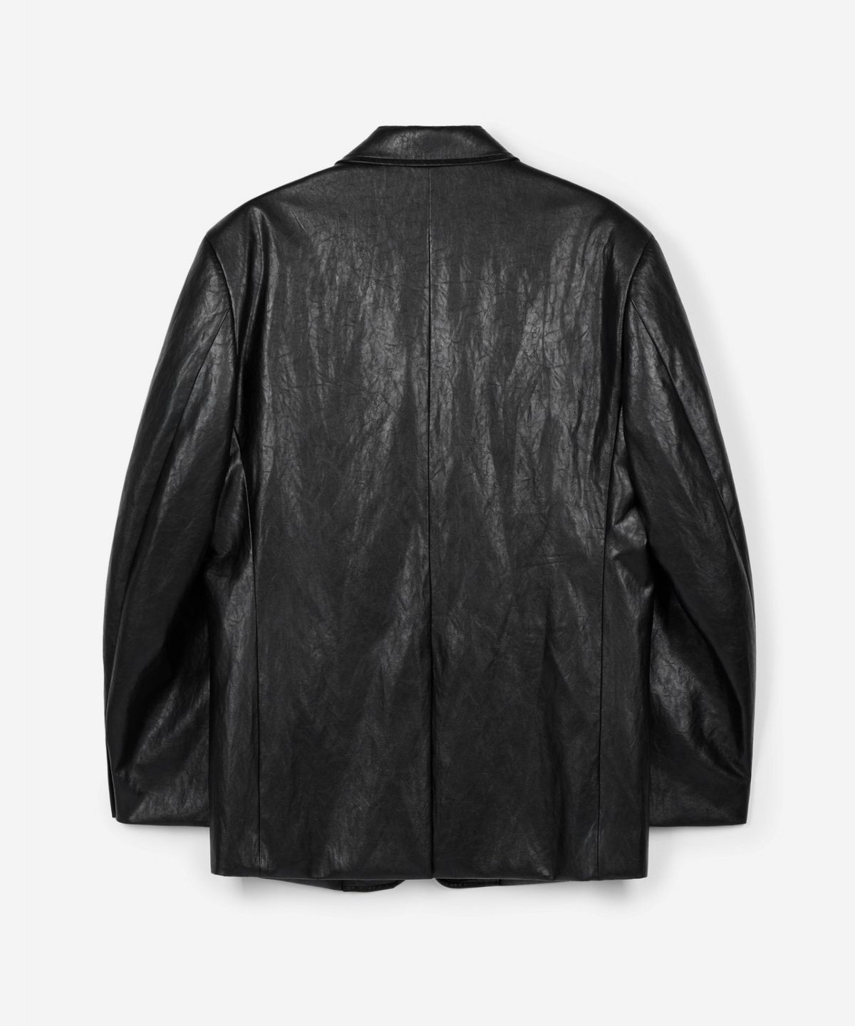 티엔지티(TNGT) Faux Leather Jacket (Washed Black) TNJA6F105BK