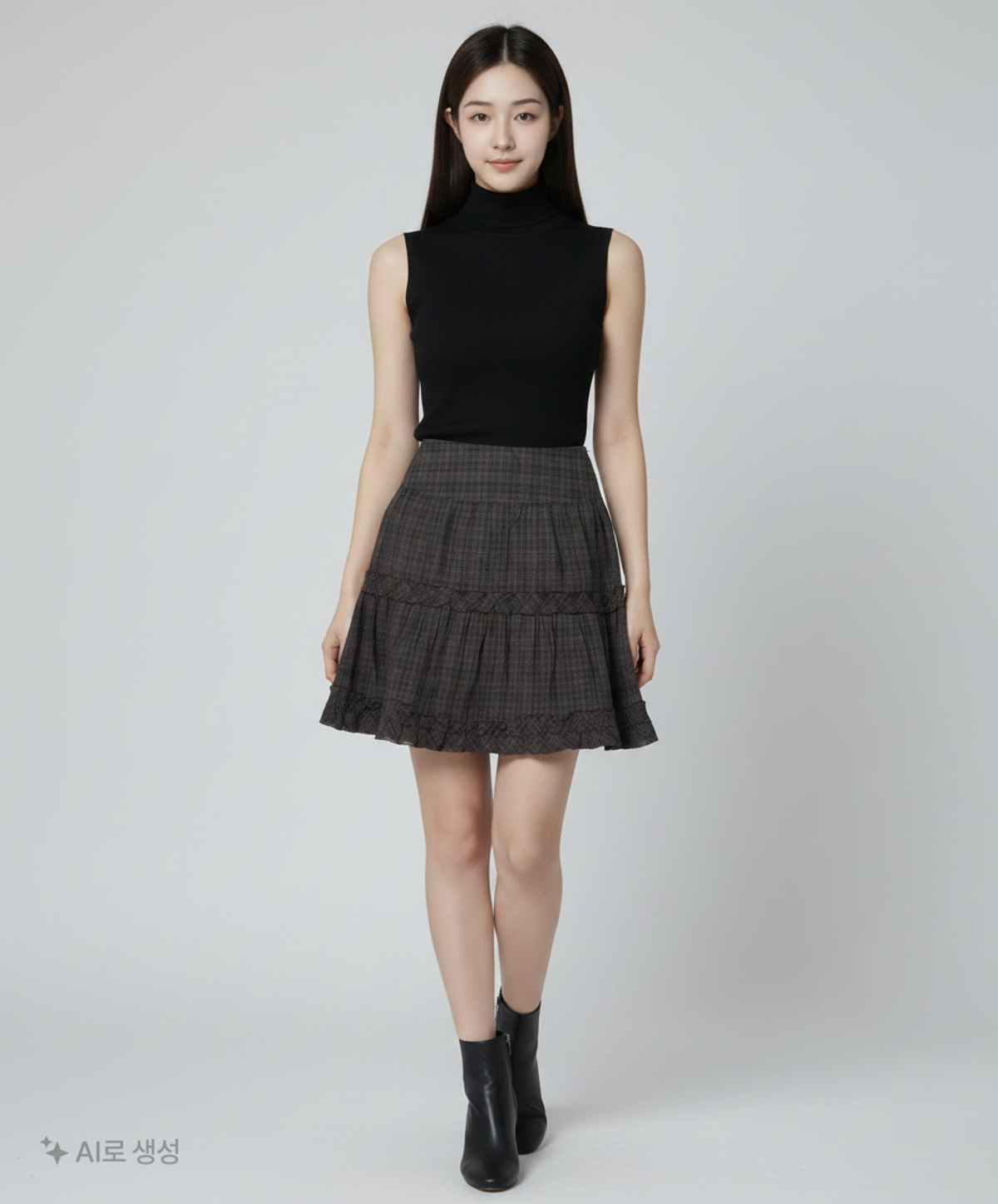 미쏘(MIXXO) 프릴 미디 스커트_MIWWHG436G S