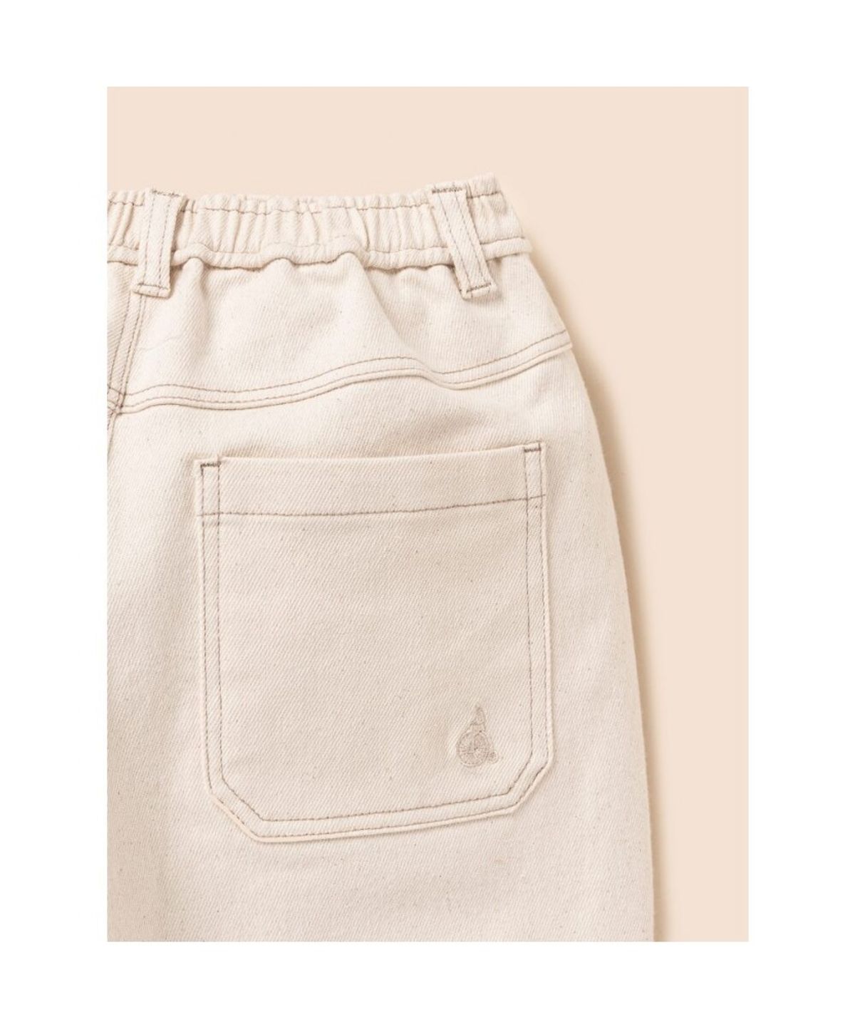 빈폴 키즈(BEANPOLE KIDS) 커브드 우븐 팬츠  아이보리 (BI6821U030)