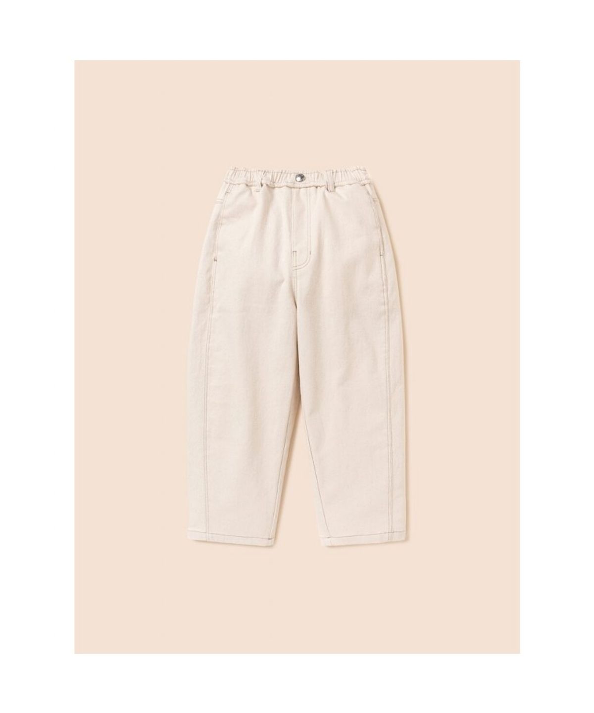 빈폴 키즈(BEANPOLE KIDS) 커브드 우븐 팬츠  아이보리 (BI6821U030)