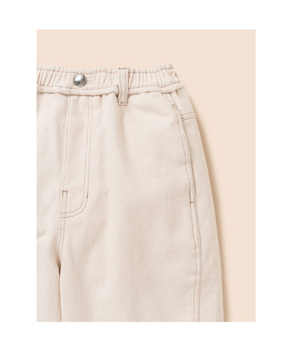 빈폴 키즈(BEANPOLE KIDS) 커브드 우븐 팬츠  아이보리 (BI6821U030)