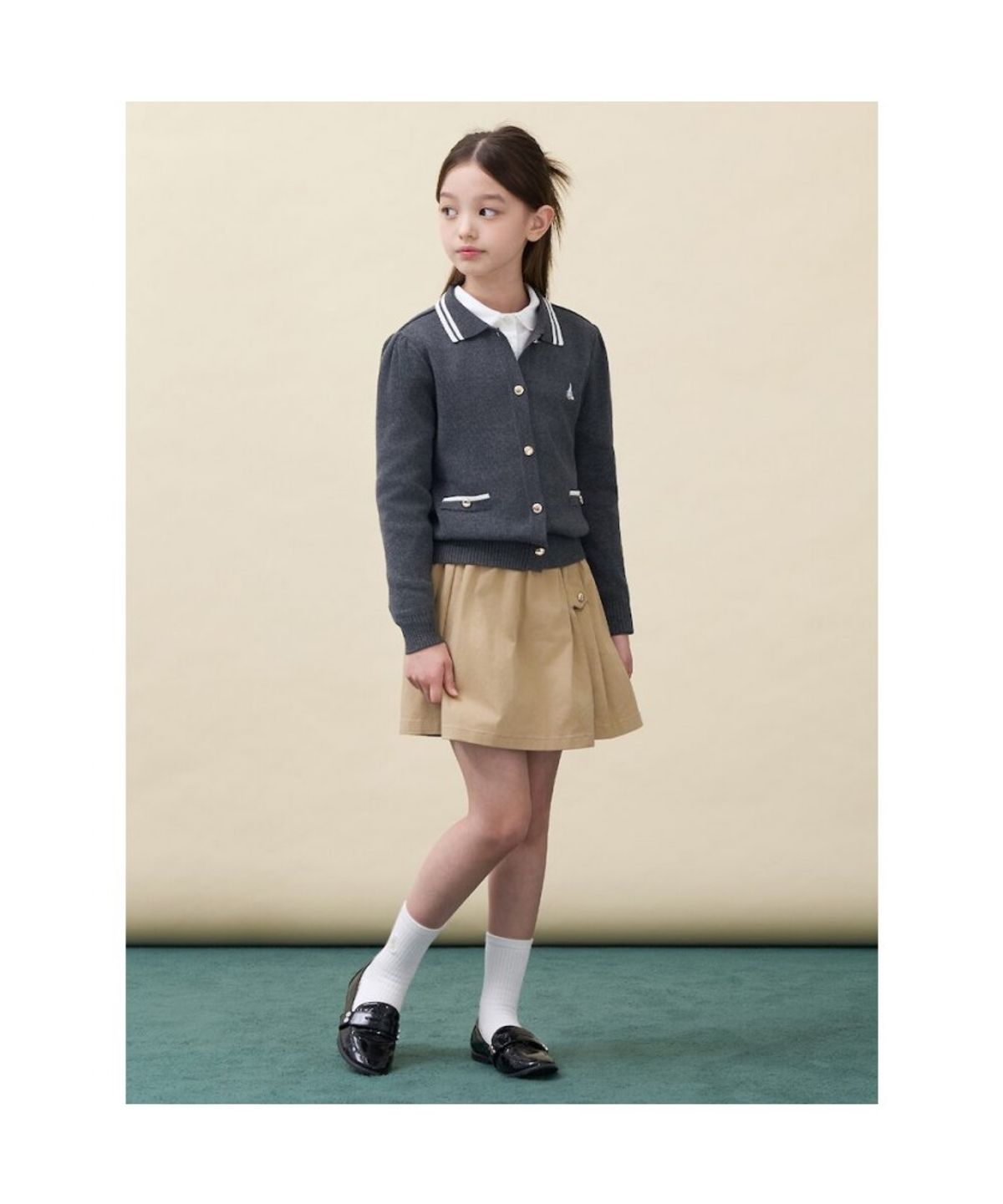 빈폴 키즈(BEANPOLE KIDS) [Essential] 클래식 치노 치마 바지  베이지 (BI6827GE1A)