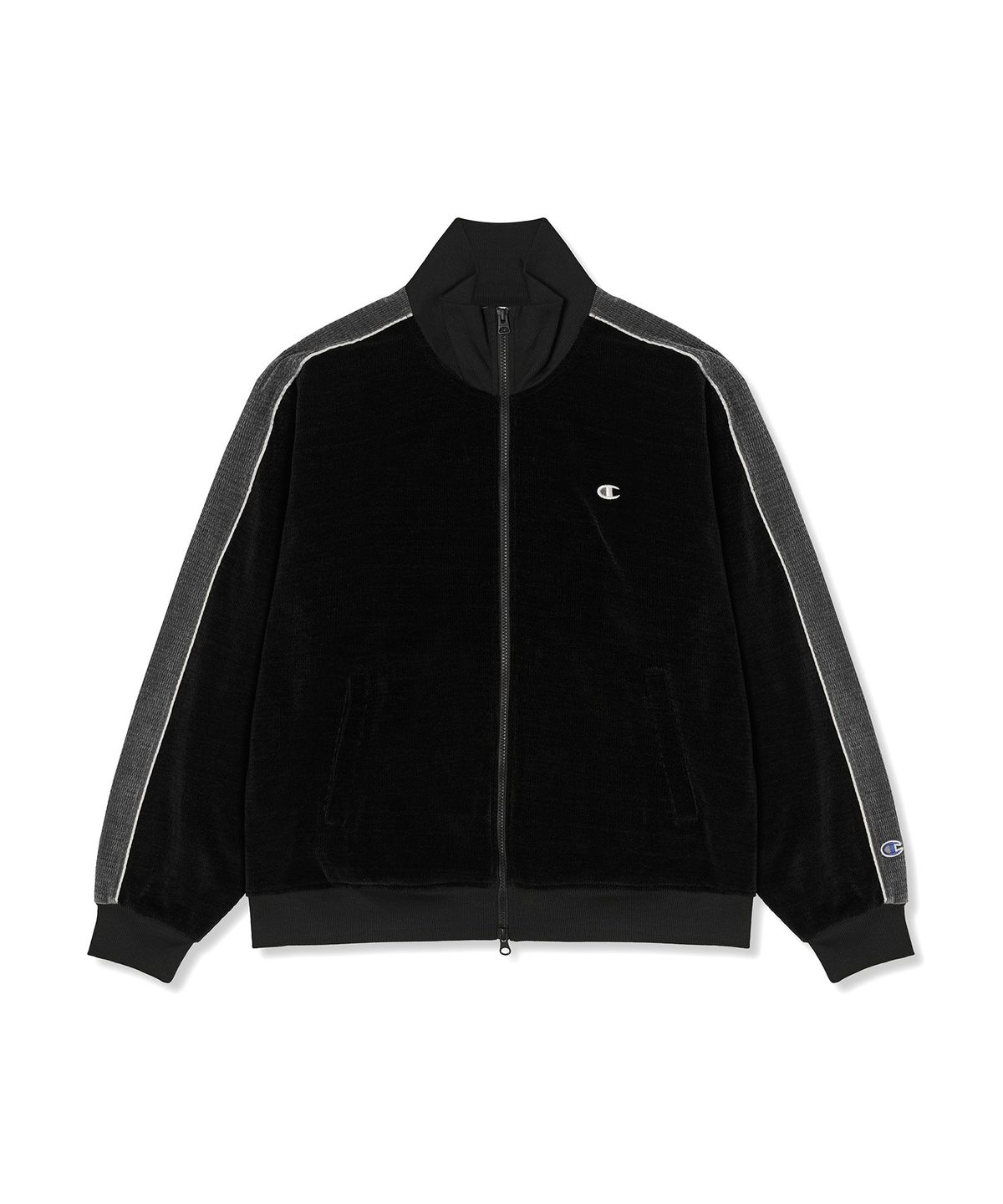 챔피온(CHAMPION) 벨루어 트랙 재킷 Black