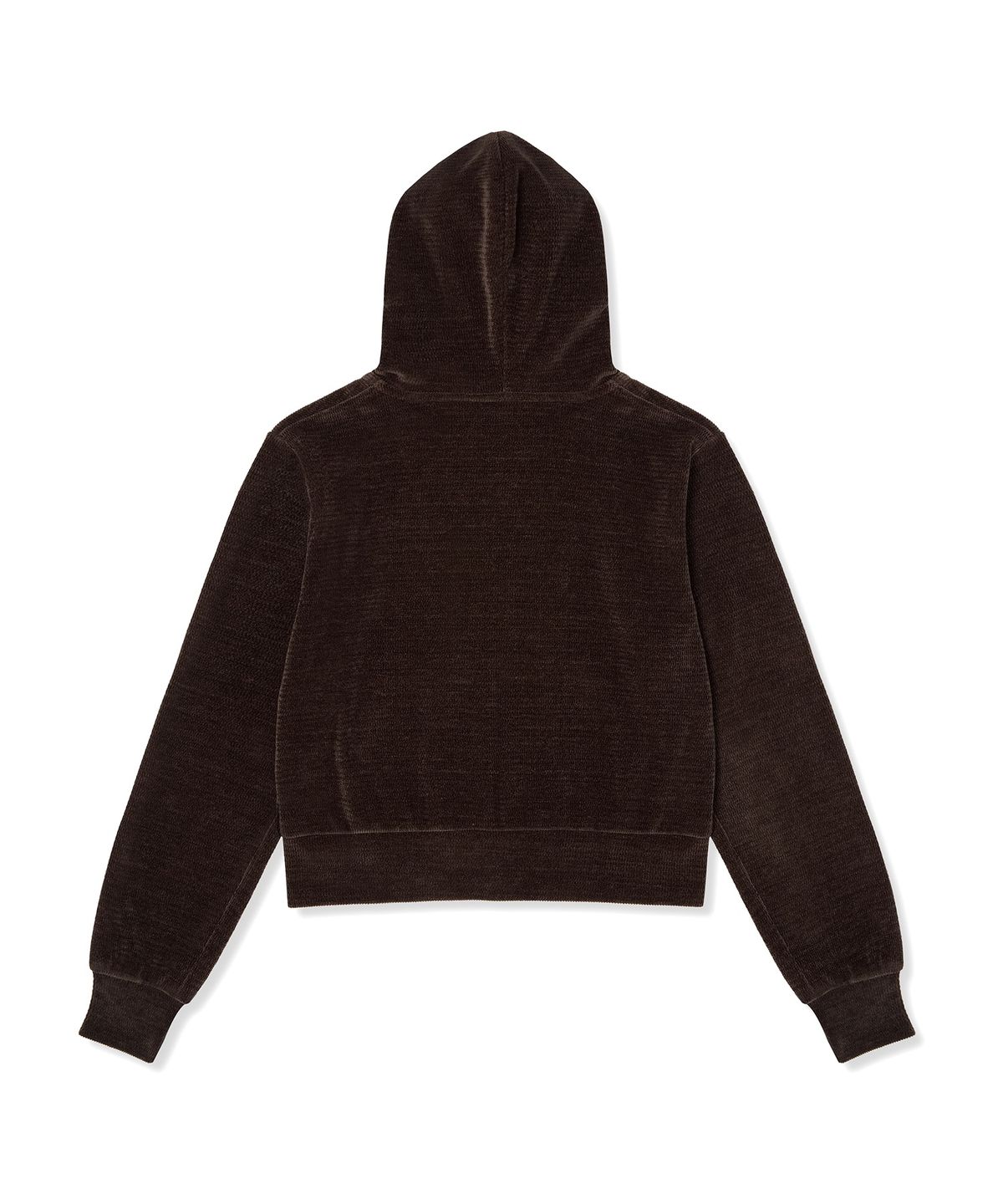 챔피온(CHAMPION) 여성 C로고 벨루어 후드 집업 Brown