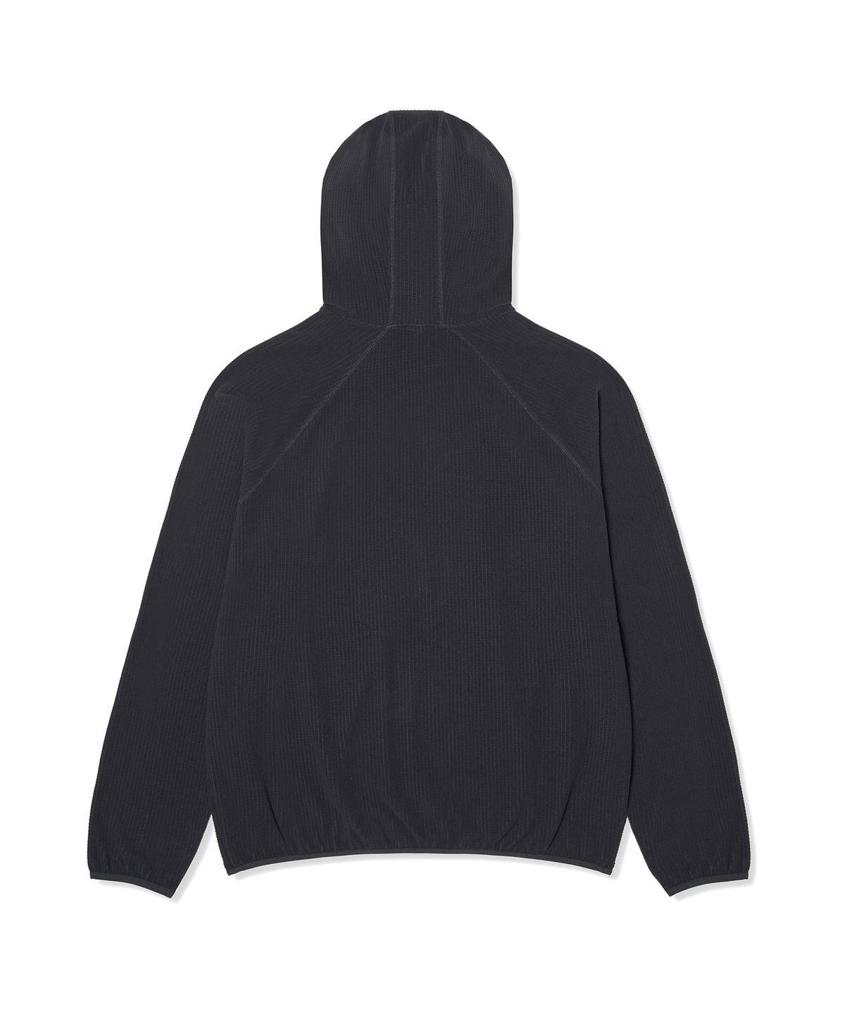 챔피온(CHAMPION) 와플 플리스 하이넥 후드 티셔츠 Charcoal