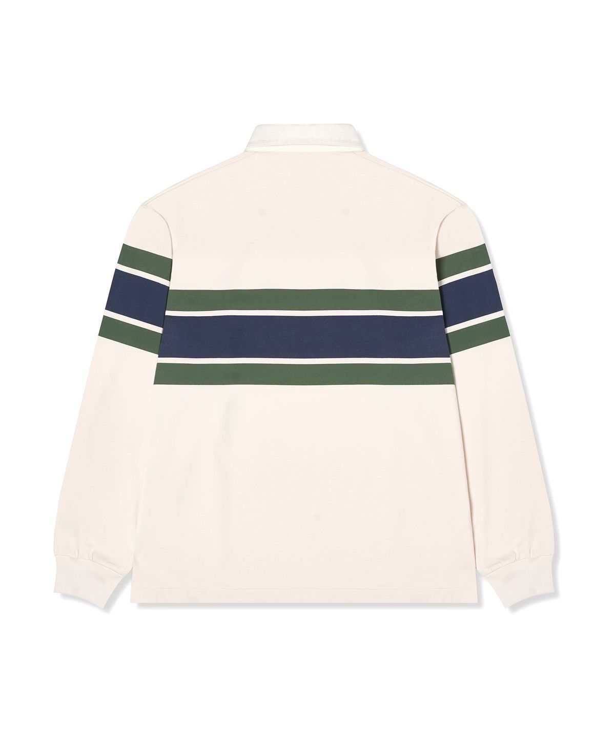 챔피온(CHAMPION) 헤리티지 스트라이프 럭비 셔츠 Ivory