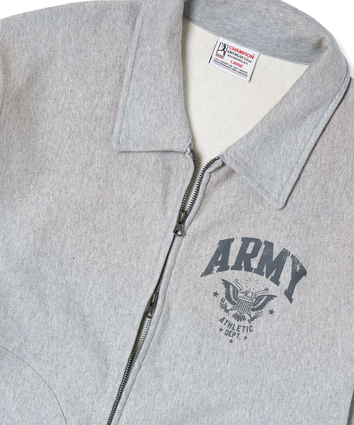 챔피온(CHAMPION) ARMY 스웨트 집업 가디건 Medium Grey Melange