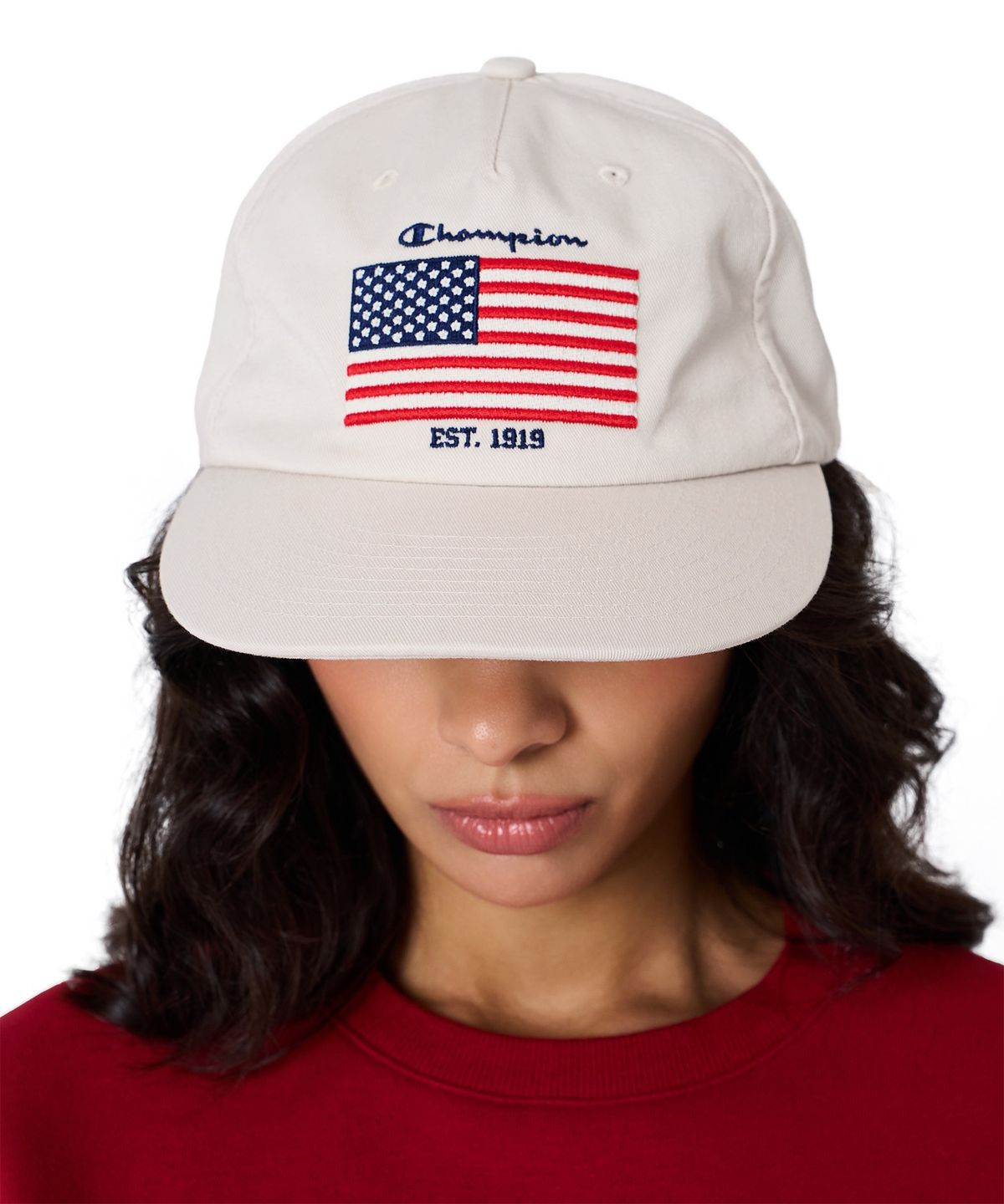 챔피온(CHAMPION) USA 로고 볼캡 Ivory