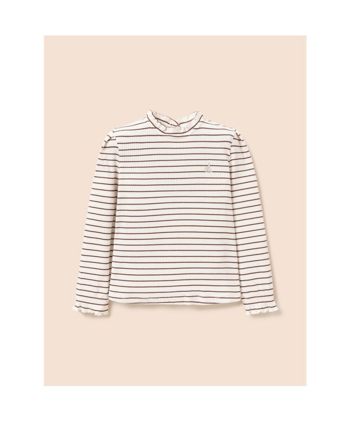 빈폴 키즈(BEANPOLE KIDS) [Essential] 골지 스트라이프 티셔츠  아이보리 (BI6841GE20)