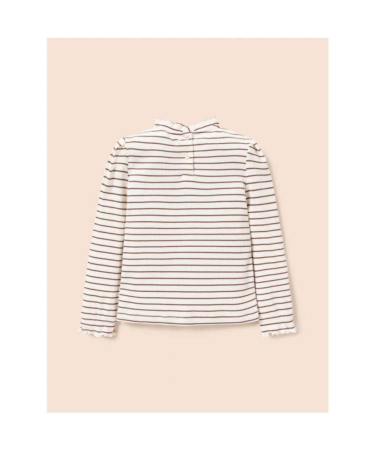 빈폴 키즈(BEANPOLE KIDS) [Essential] 골지 스트라이프 티셔츠  아이보리 (BI6841GE20)
