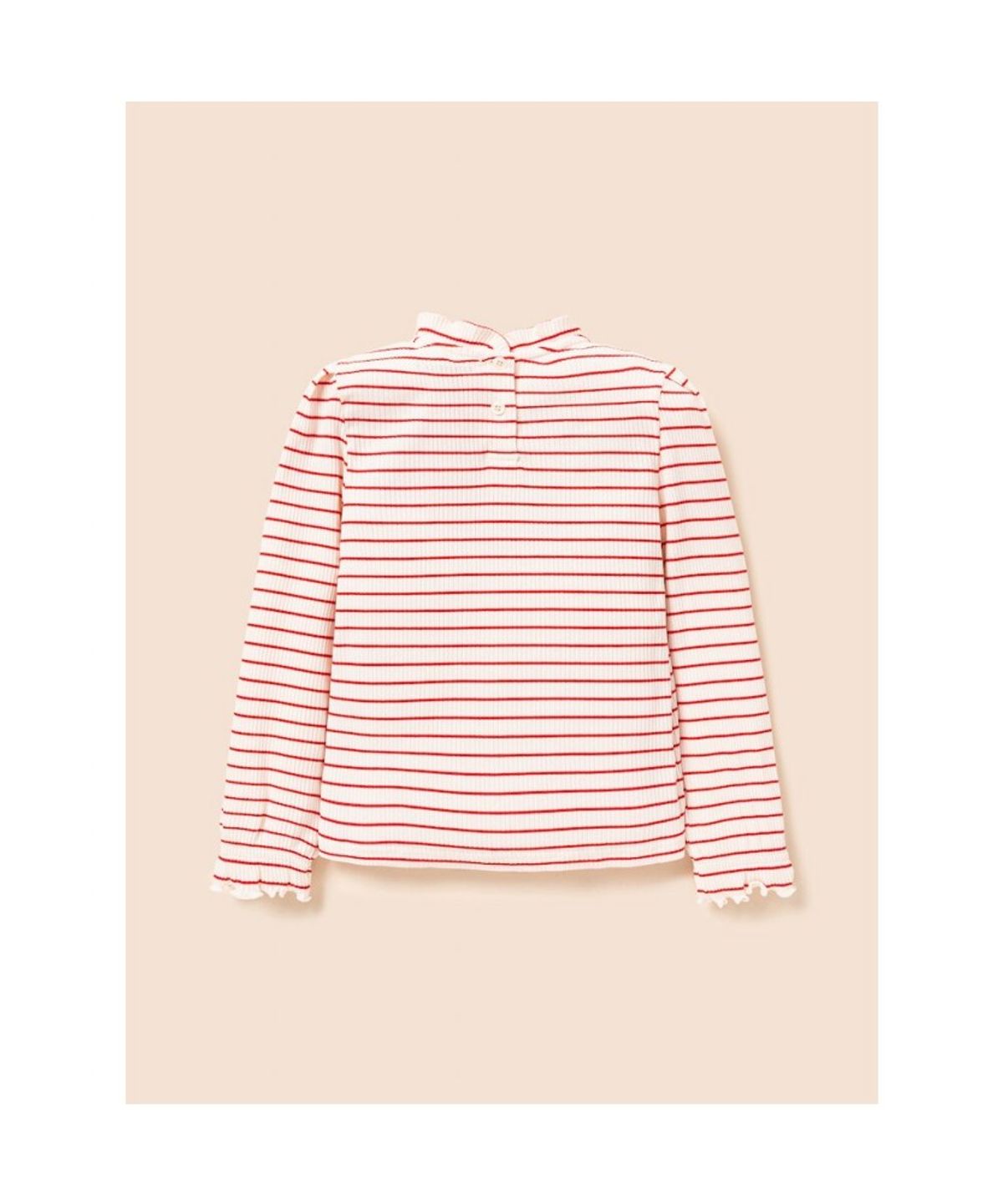 빈폴 키즈(BEANPOLE KIDS) [Essential] 골지 스트라이프 티셔츠  레드 (BI6841GE26)