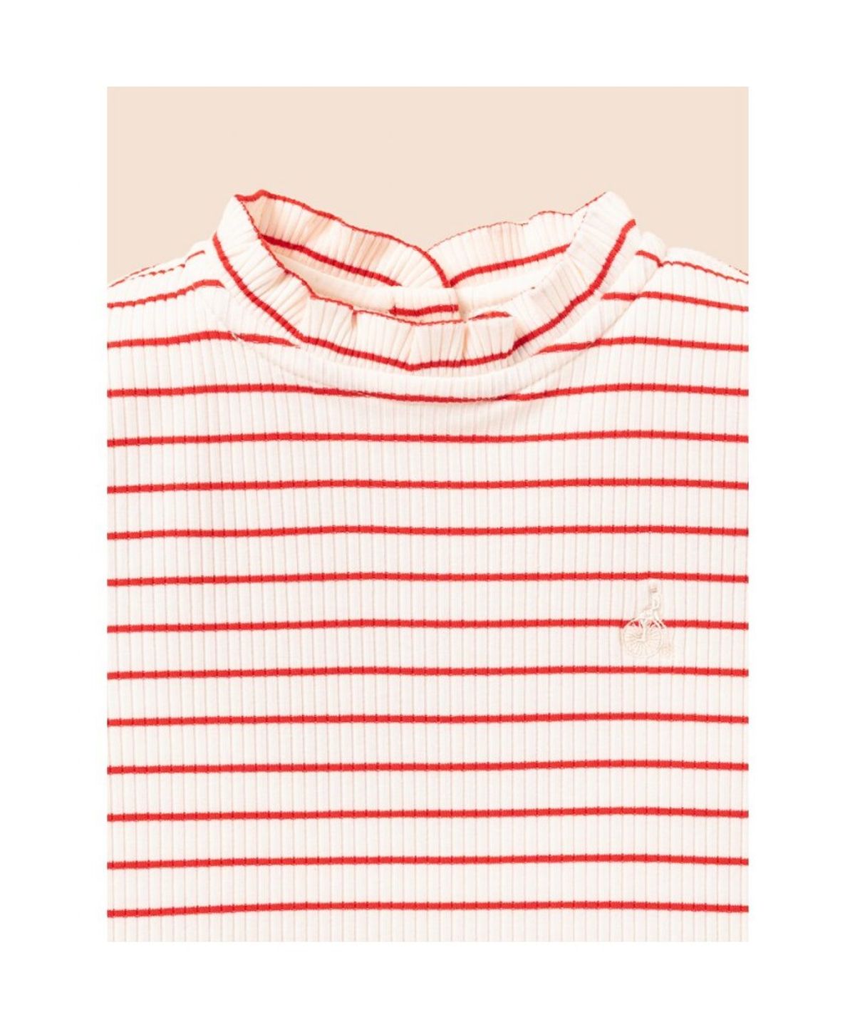 빈폴 키즈(BEANPOLE KIDS) [Essential] 골지 스트라이프 티셔츠  레드 (BI6841GE26)