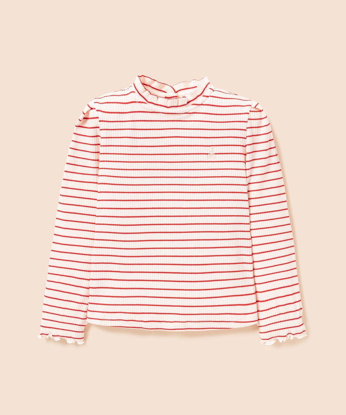 빈폴 키즈(BEANPOLE KIDS) [Essential] 골지 스트라이프 티셔츠  레드 (BI6841GE26)