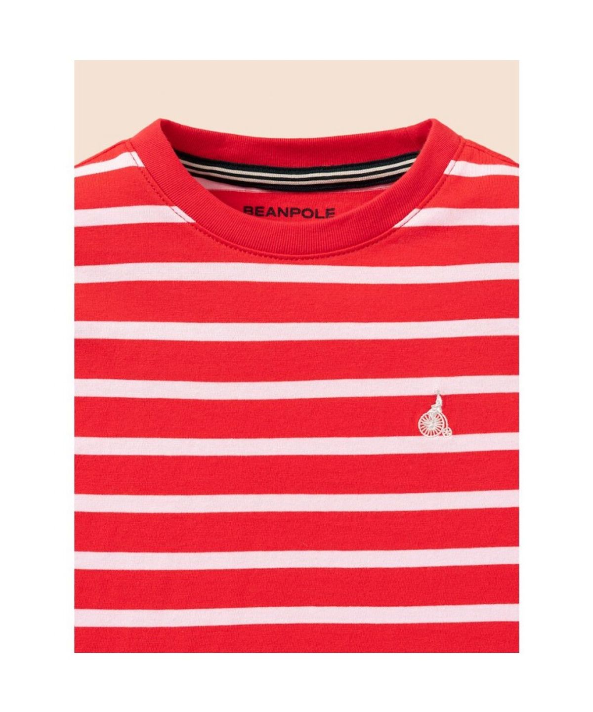 빈폴 키즈(BEANPOLE KIDS) [Essential] 스트라이프 긴소매 티셔츠  레드 (BI6841UE96)