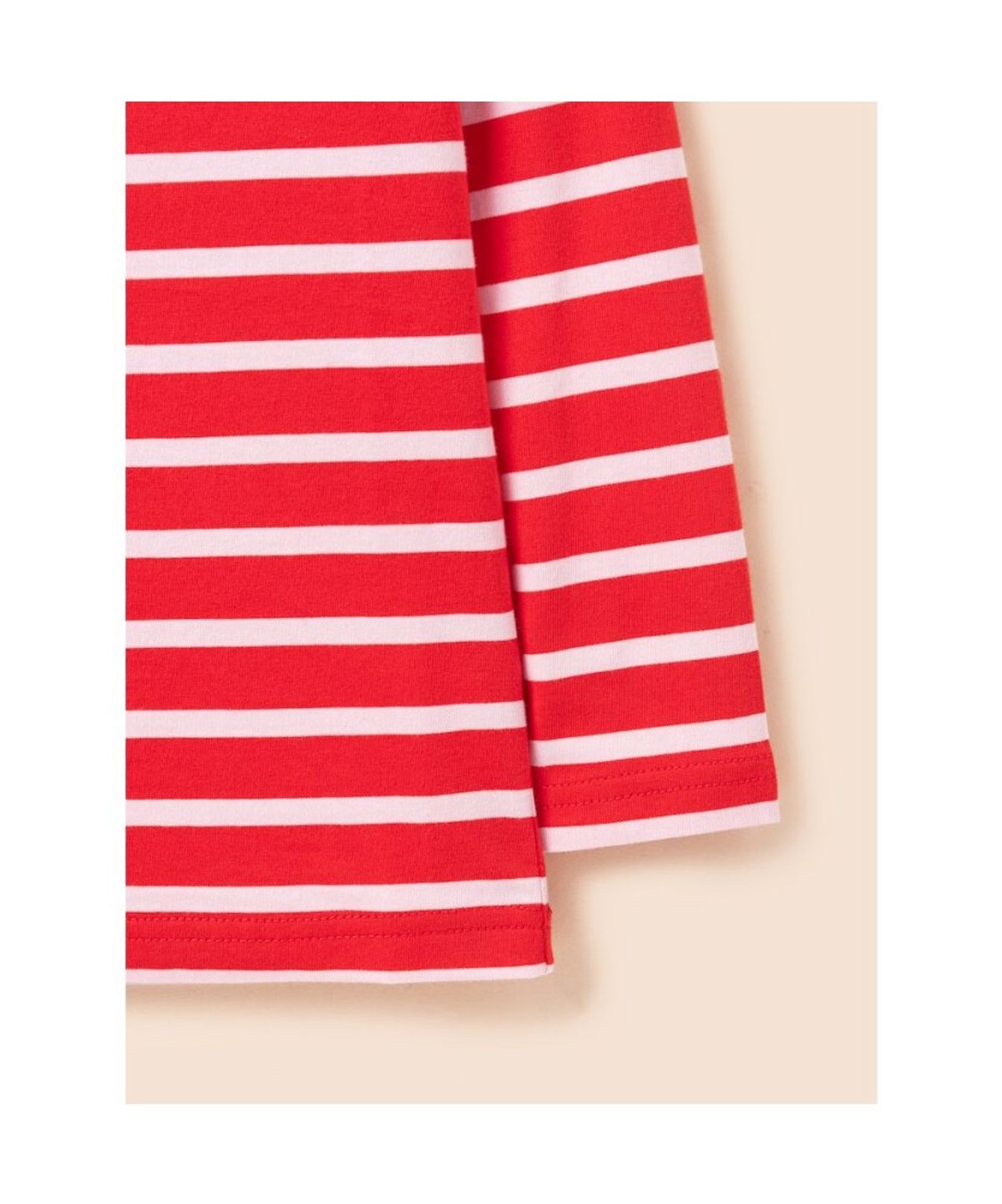빈폴 키즈(BEANPOLE KIDS) [Essential] 스트라이프 긴소매 티셔츠  레드 (BI6841UE96)