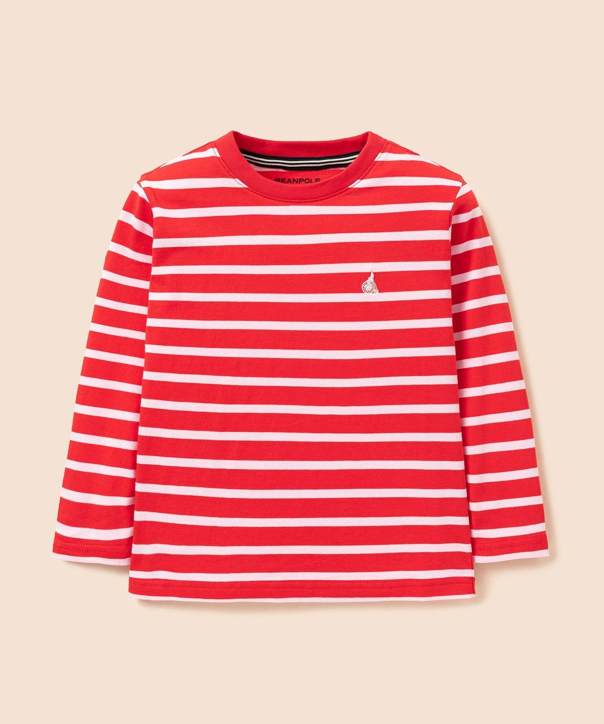 빈폴 키즈(BEANPOLE KIDS) [Essential] 스트라이프 긴소매 티셔츠  레드 (BI6841UE96)