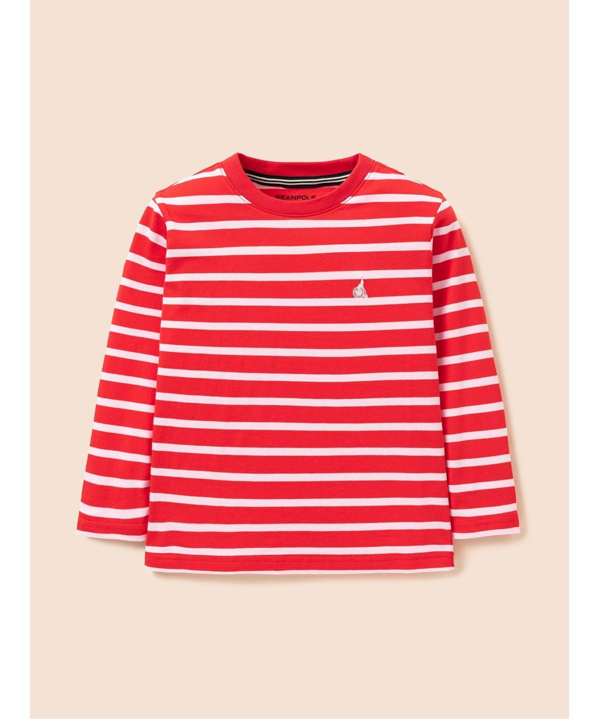 빈폴 키즈(BEANPOLE KIDS) [Essential] 스트라이프 긴소매 티셔츠  레드 (BI6841UE96)