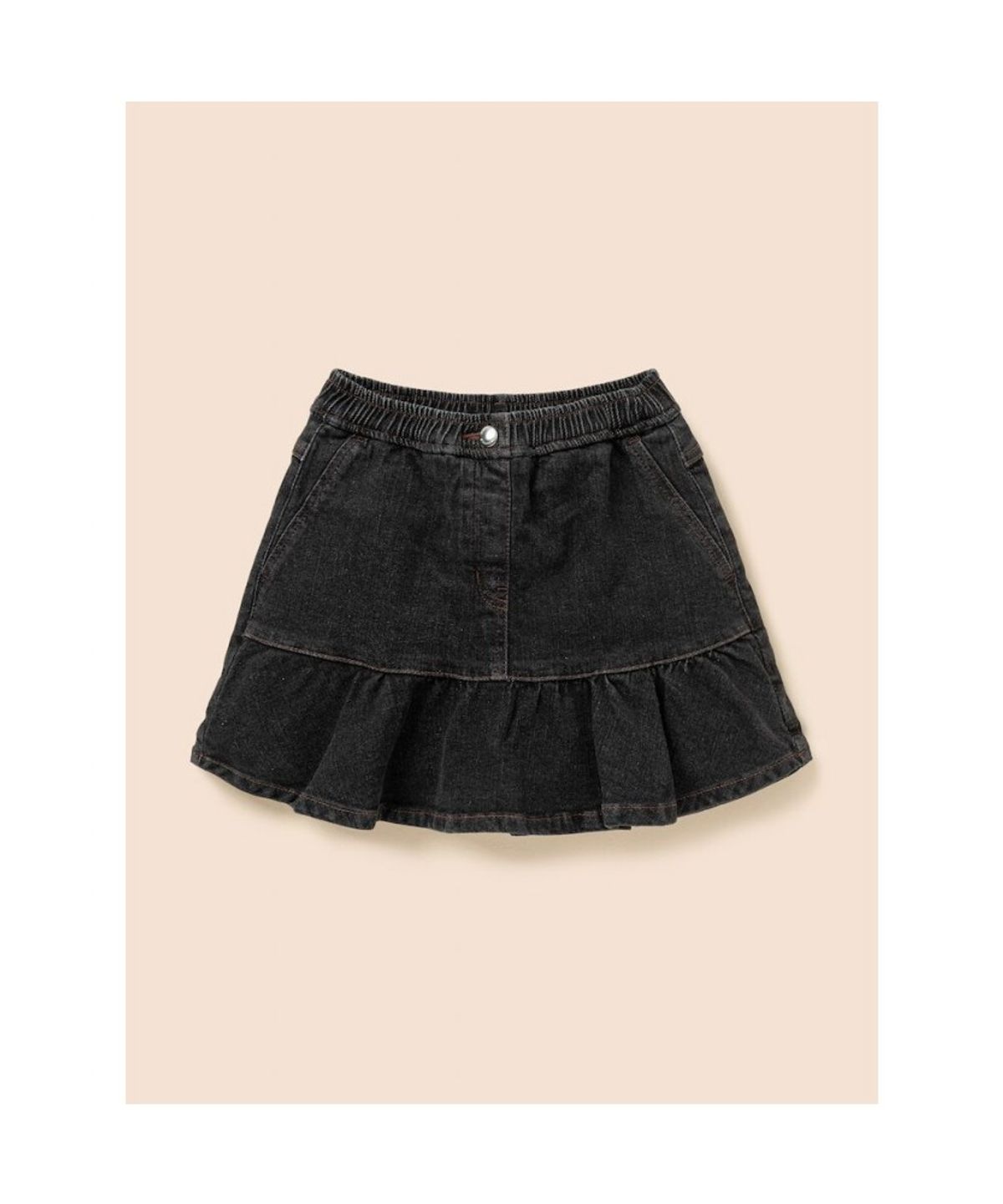 빈폴 키즈(BEANPOLE KIDS) 클래식 베이직 데님 치마 바지  블랙 (BI6827G015)