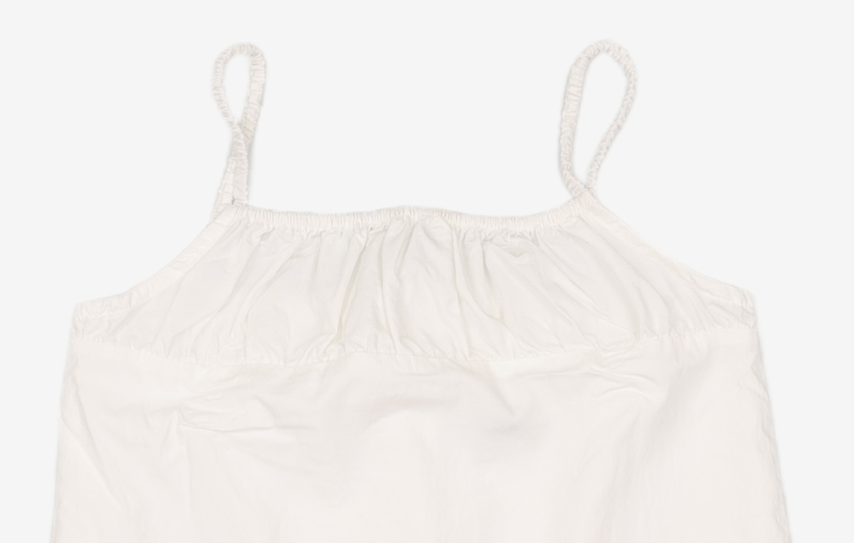 로우클래식(LOW CLASSIC) SHIRRING STRING DRESS_OFF WHITE_LC252DR01OW M
