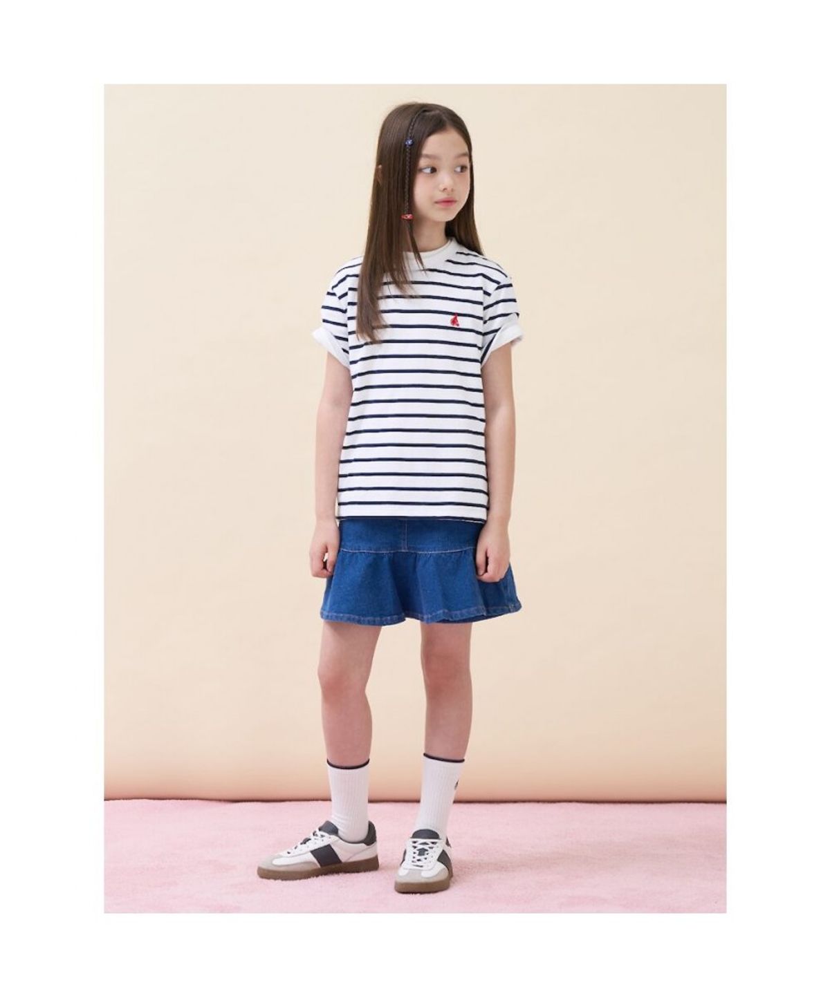 빈폴 키즈(BEANPOLE KIDS) 클래식 베이직 데님 치마 바지  블루 (BI6827G01P)