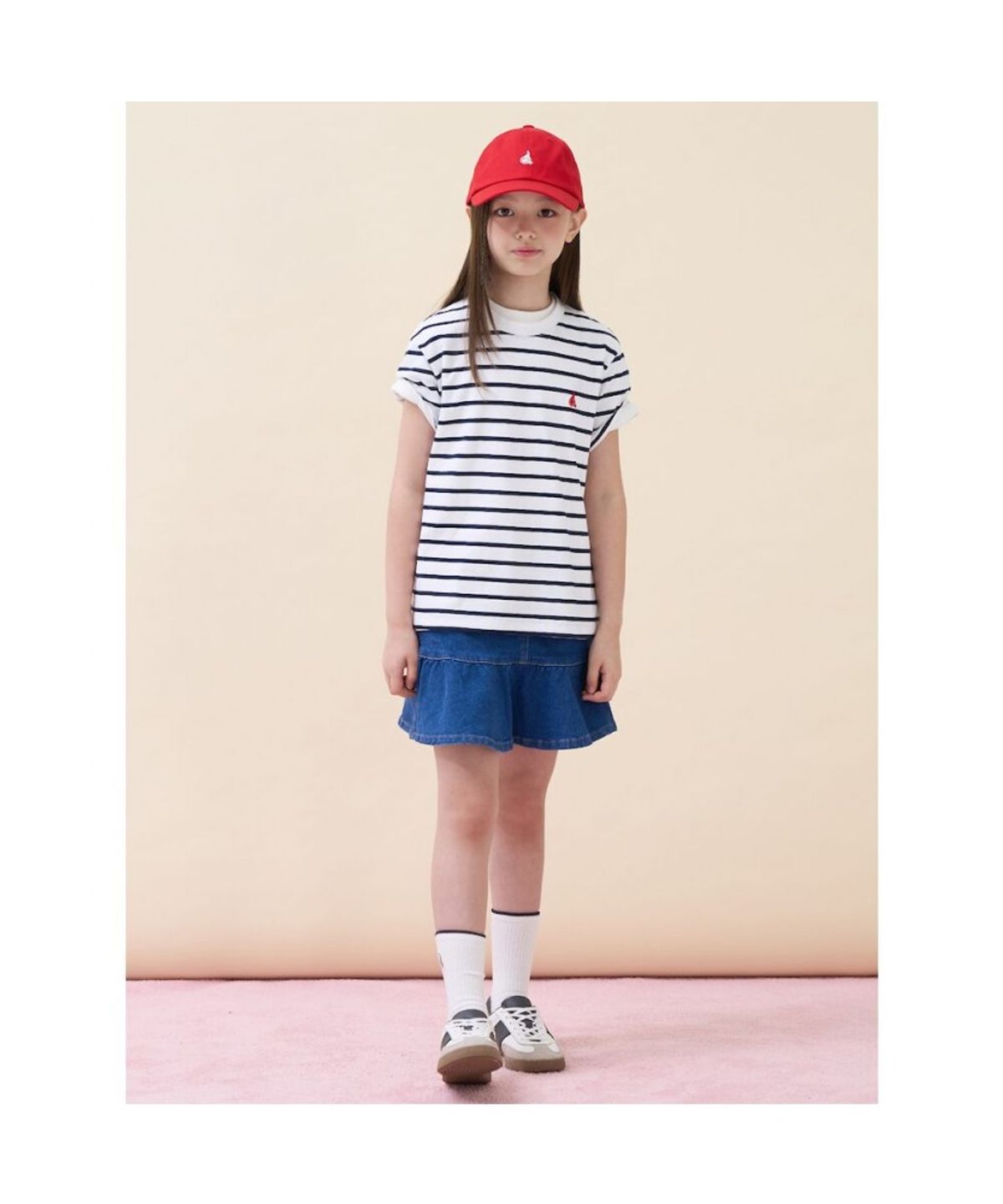 빈폴 키즈(BEANPOLE KIDS) 클래식 베이직 데님 치마 바지  블루 (BI6827G01P)