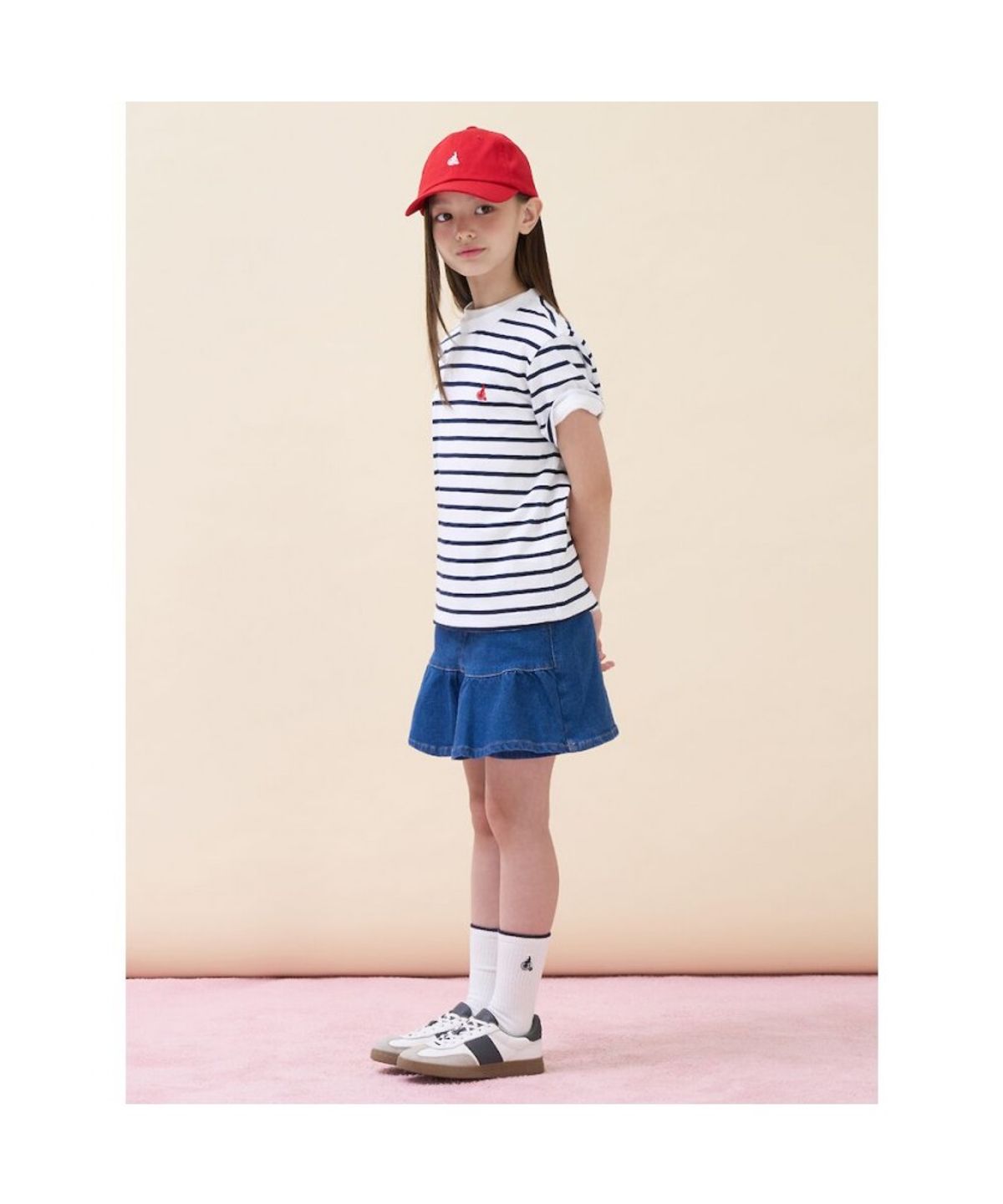 빈폴 키즈(BEANPOLE KIDS) 클래식 베이직 데님 치마 바지  블루 (BI6827G01P)