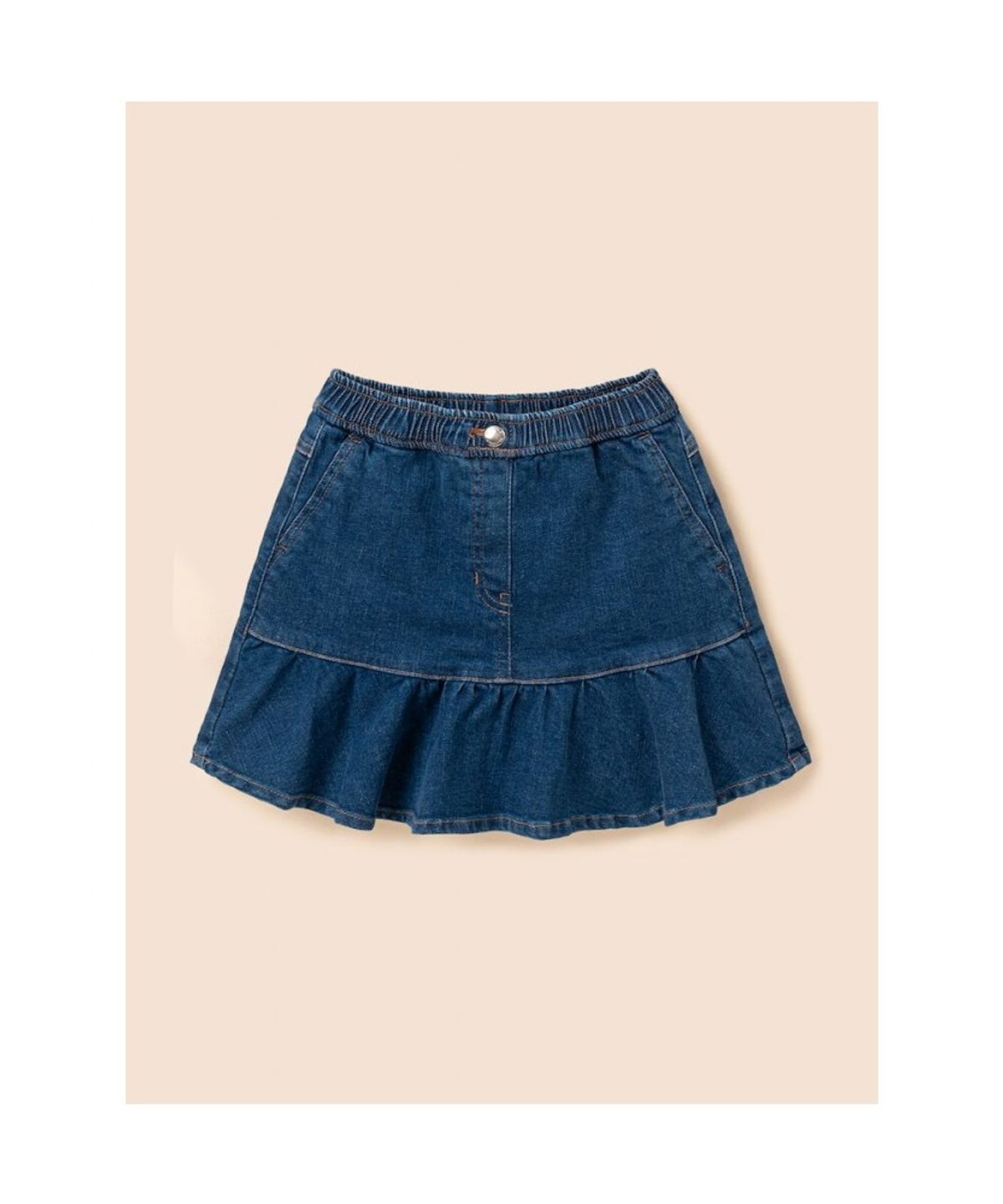 빈폴 키즈(BEANPOLE KIDS) 클래식 베이직 데님 치마 바지  블루 (BI6827G01P)