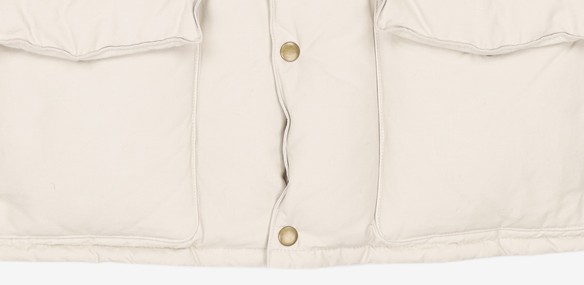 던스트(DUNST) UNISEX CLASSIC GOOSE DOWN VEST CREAM_UDVE3D121CR S