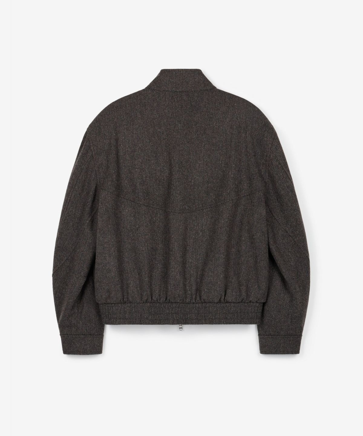 티엔지티(TNGT) Herringbone Harrington Jumper (Brown) TNJU6F105W2