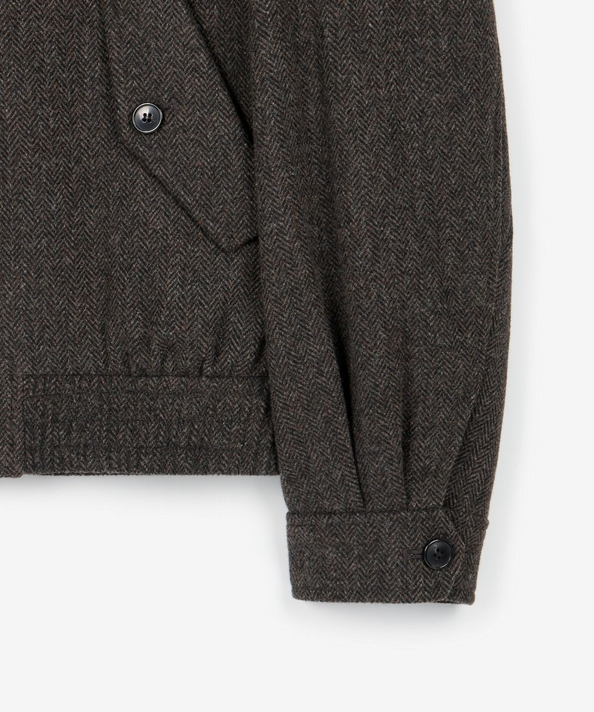 티엔지티(TNGT) Herringbone Harrington Jumper (Brown) TNJU6F105W2