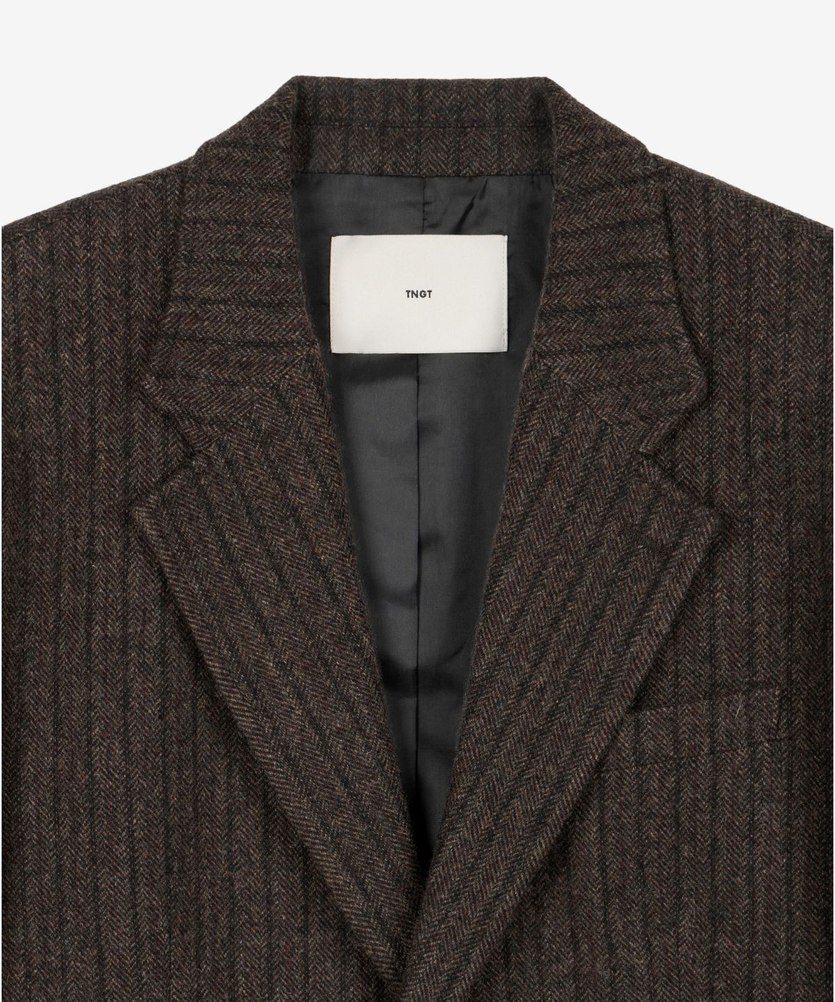티엔지티(TNGT) Redford Wool Herringbone Jacket (Brown) TNJA6F104W2