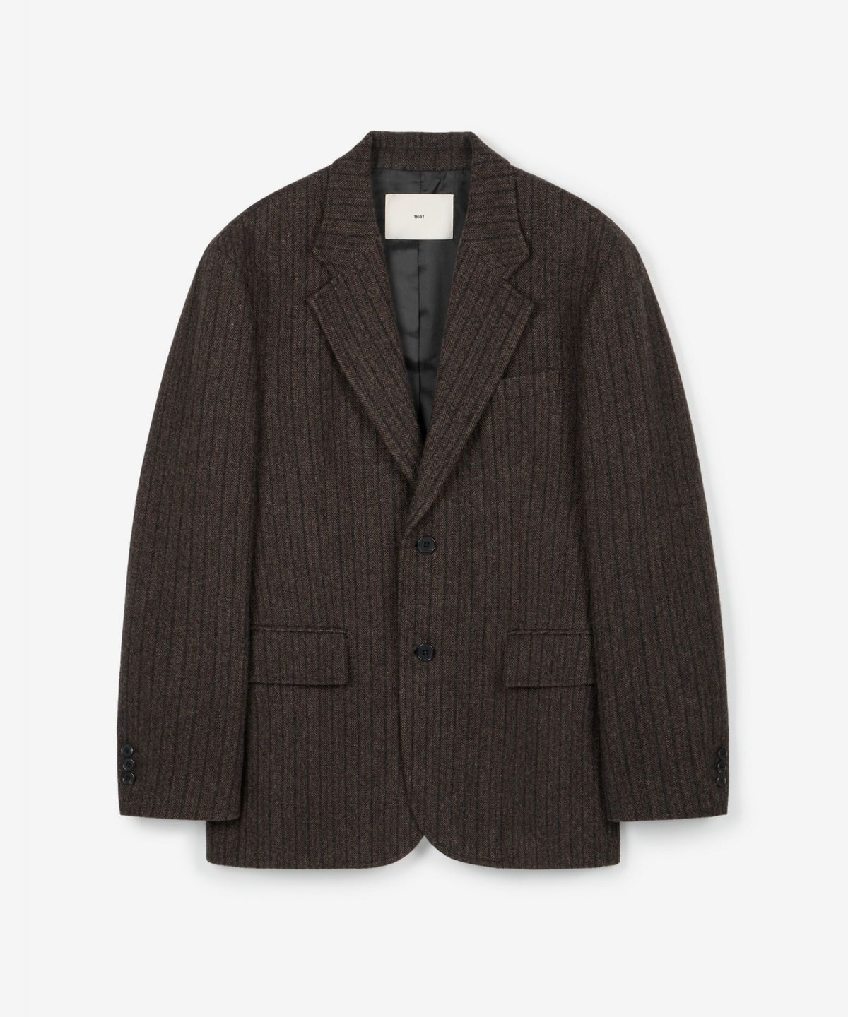 티엔지티(TNGT) Redford Wool Herringbone Jacket (Brown) TNJA6F104W2