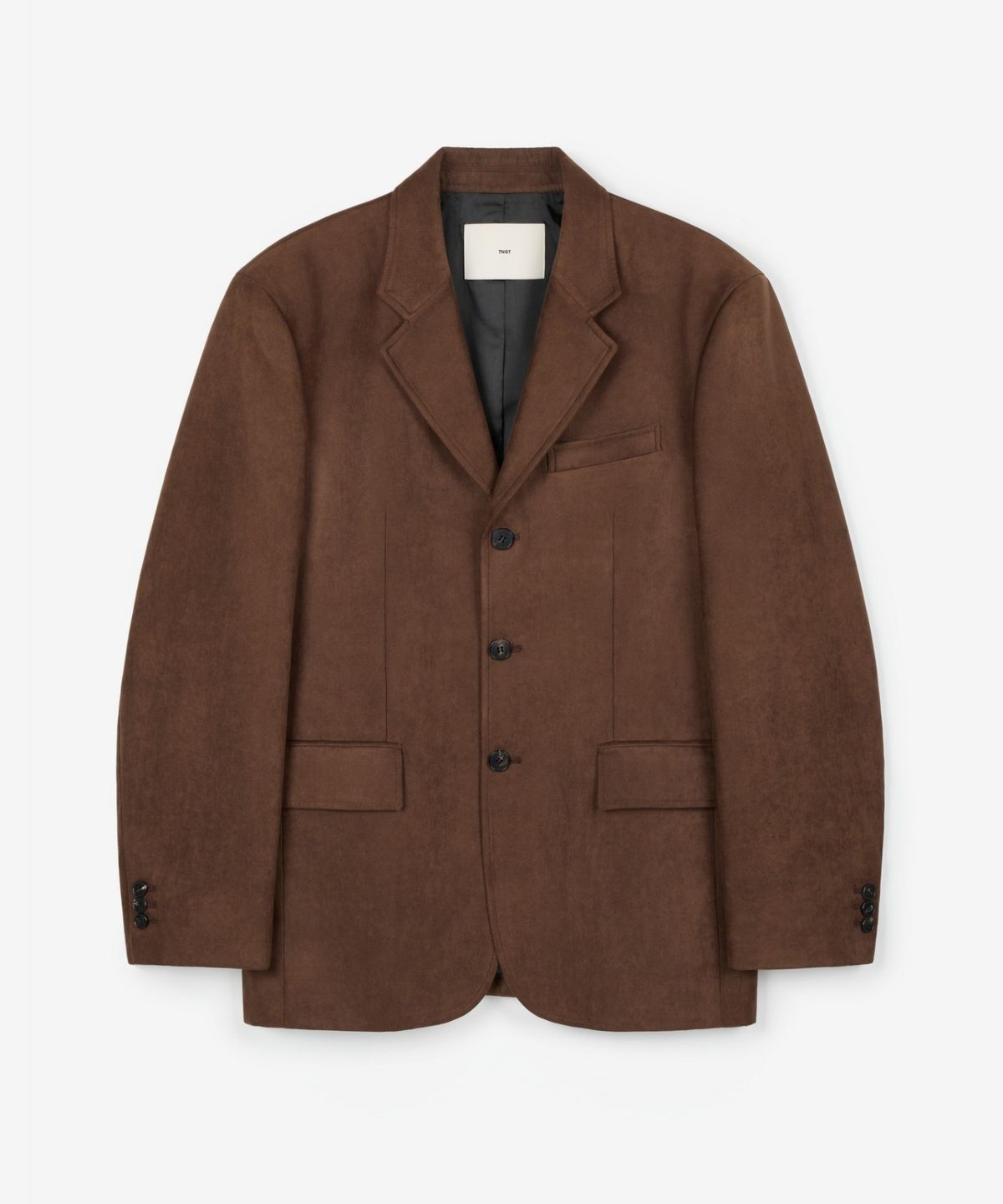 티엔지티(TNGT) Faux Suede Jacket (Brown) TNJA6F102W2