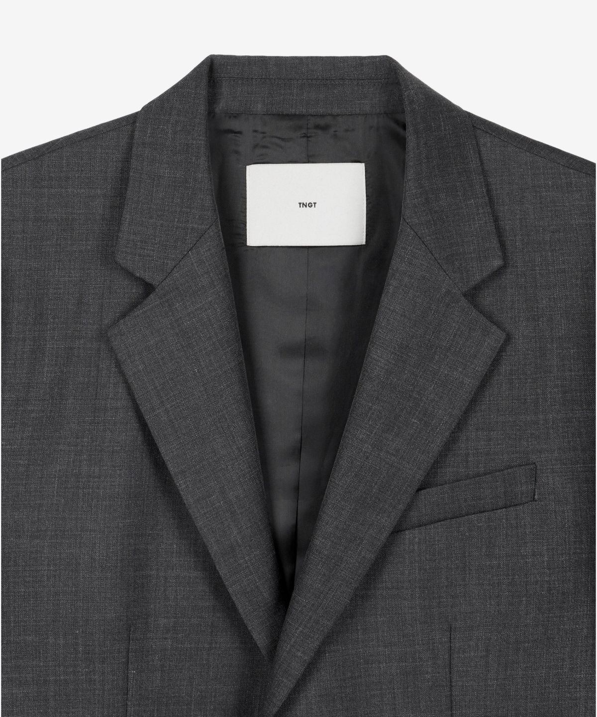 티엔지티(TNGT) Wool Blend Comfort Set-Up Jacket (Charcoal) TNJA6F100G2