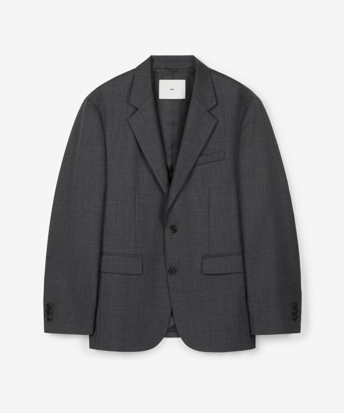 티엔지티(TNGT) Wool Blend Comfort Set-Up Jacket (Charcoal) TNJA6F100G2