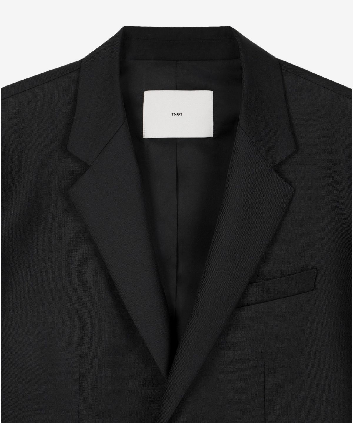 티엔지티(TNGT) Wool Blend Comfort Set-Up Jacket (Black) TNJA6F100BK