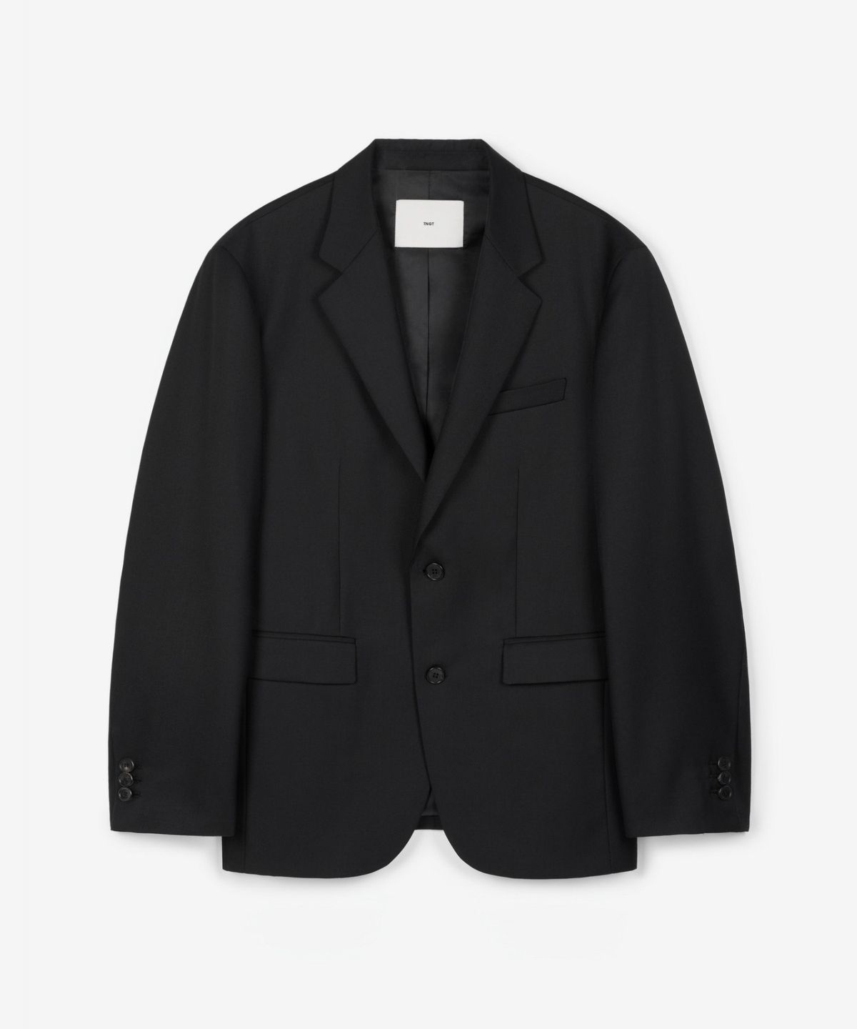 티엔지티(TNGT) Wool Blend Comfort Set-Up Jacket (Black) TNJA6F100BK