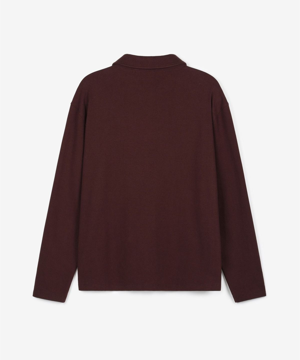 티엔지티(TNGT) Ribbed Slim Fit Polo T-Shirt (Red Brown) TNTS6F105W2