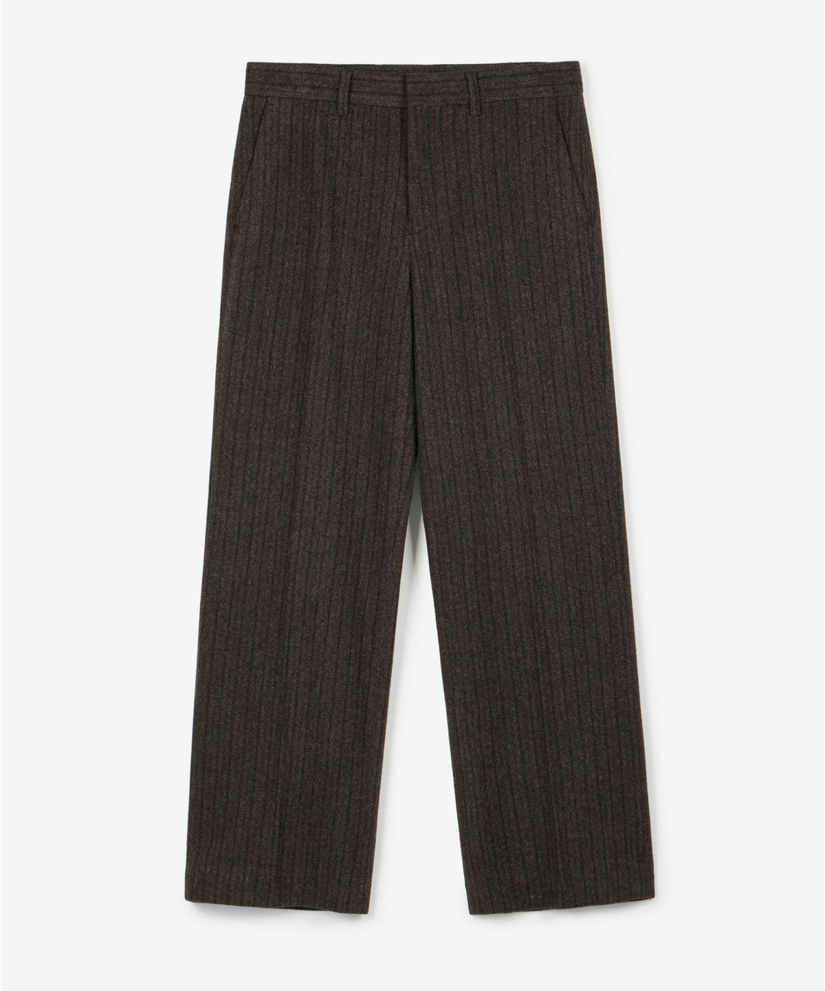 티엔지티(TNGT) Wide Fit Wool Herringbone Pants (Brown) TNPA6F104W2
