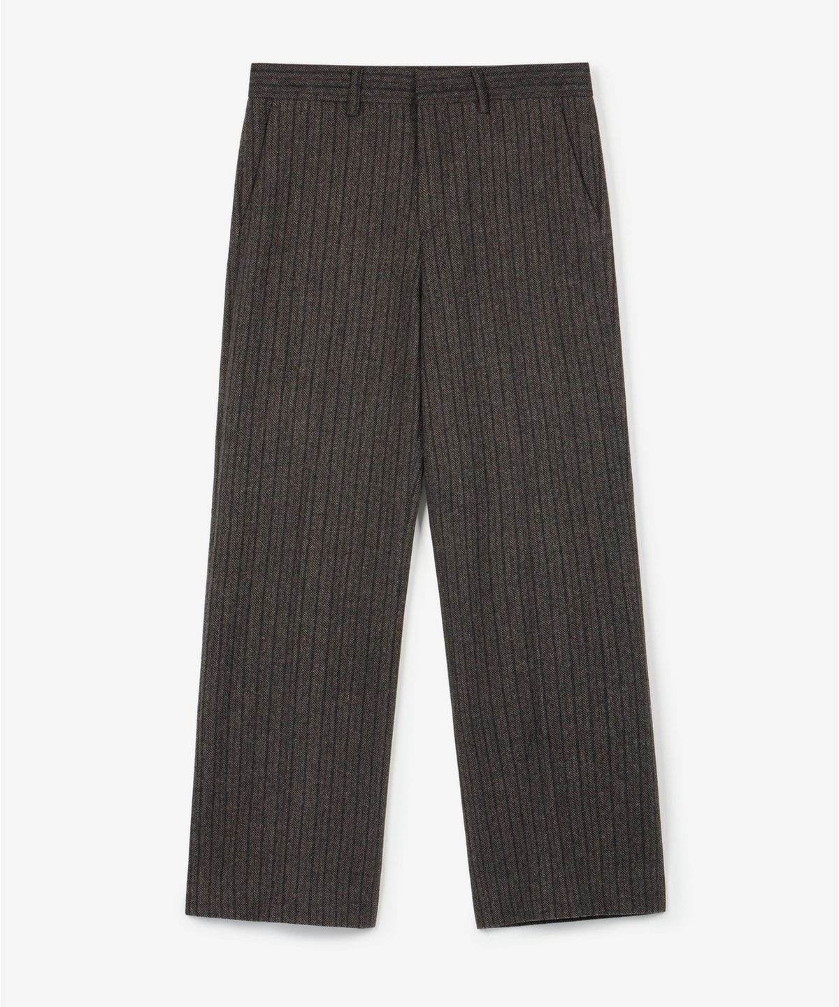 티엔지티(TNGT) Wide Fit Wool Herringbone Pants (Grey) TNPA6F104G2