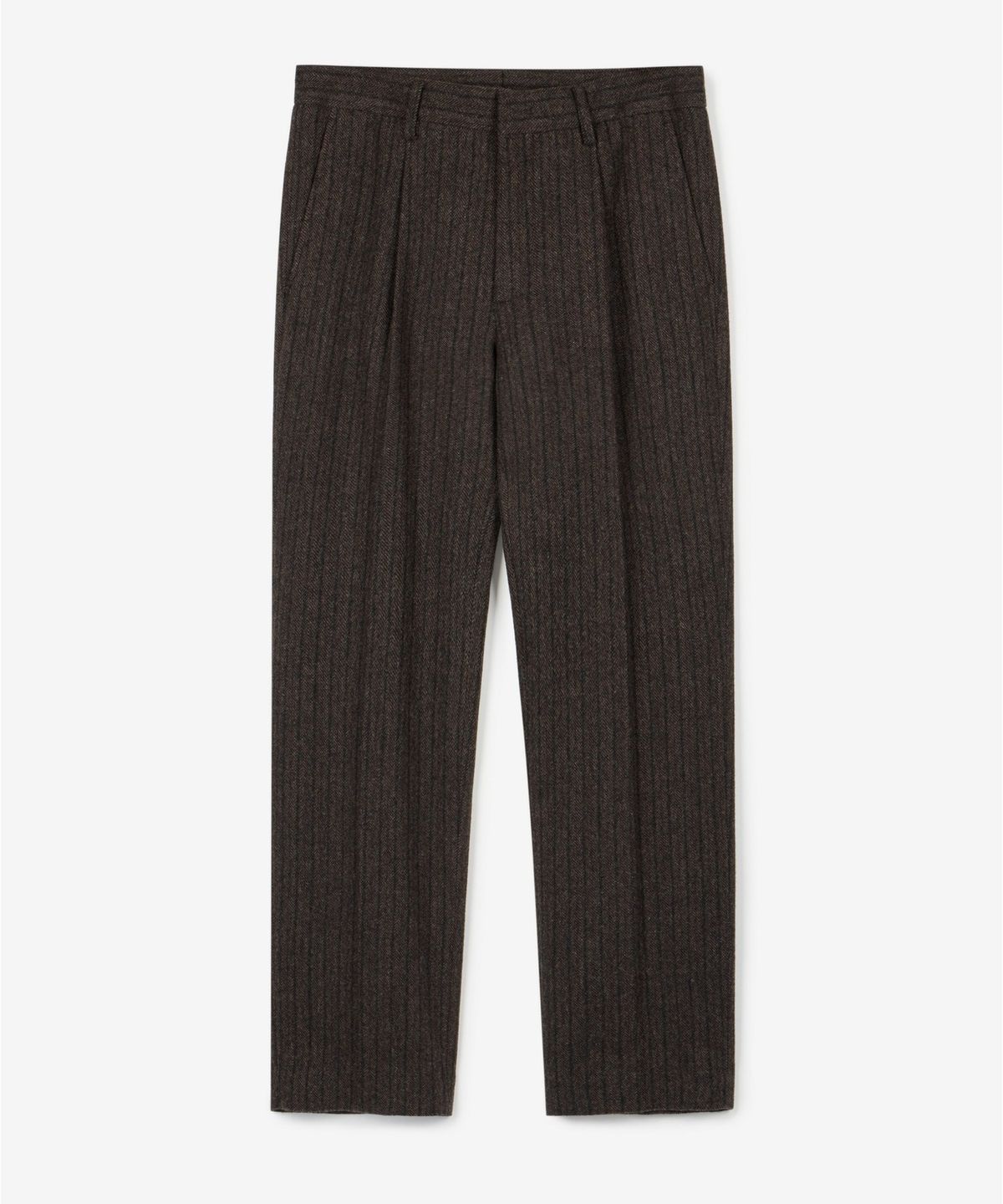 티엔지티(TNGT) Tapered Fit Wool Herringbone Pants (Brown) TNPA6F103W2