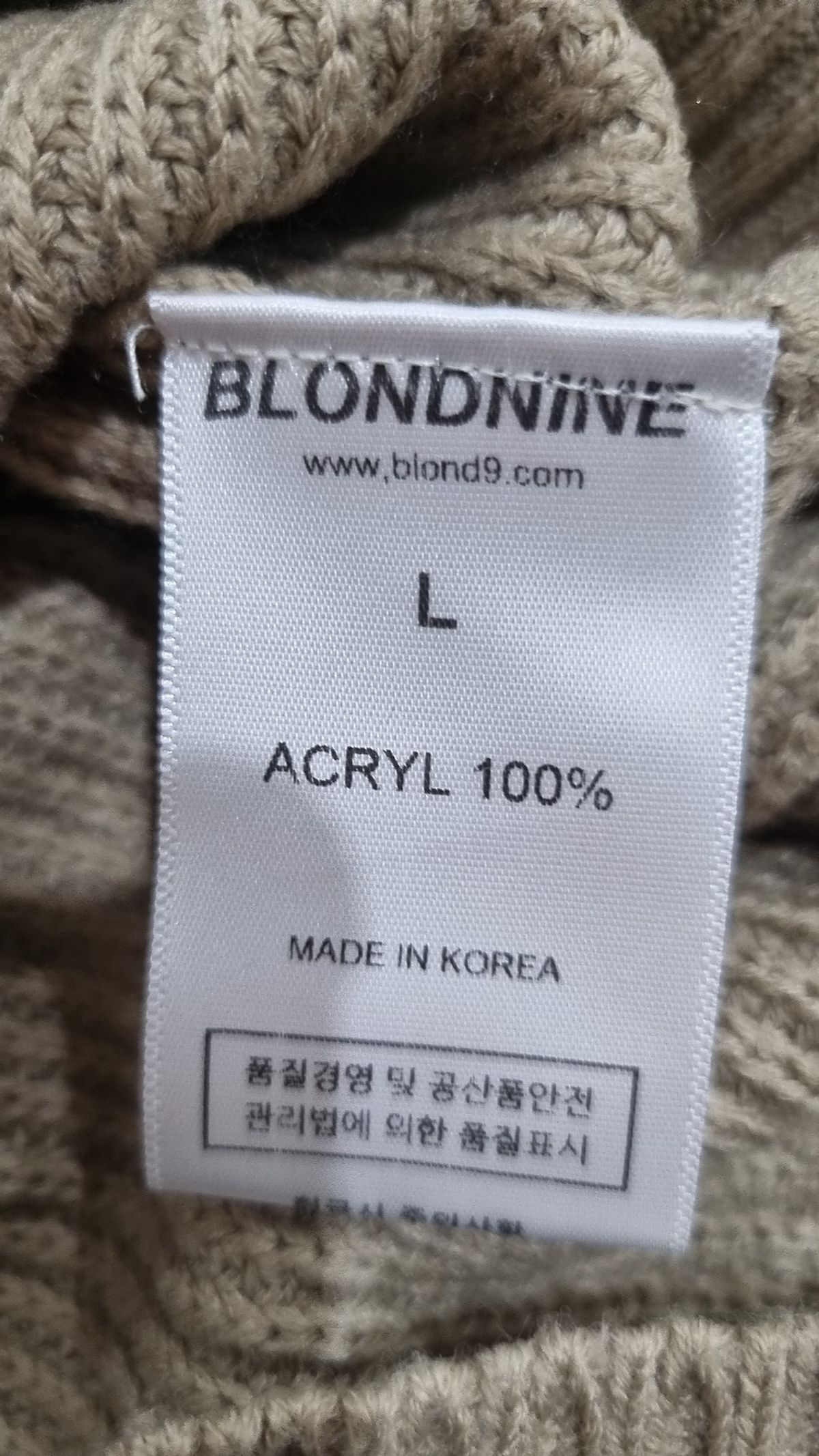 블론드나인(BLOND9) 니트/스웨터 L