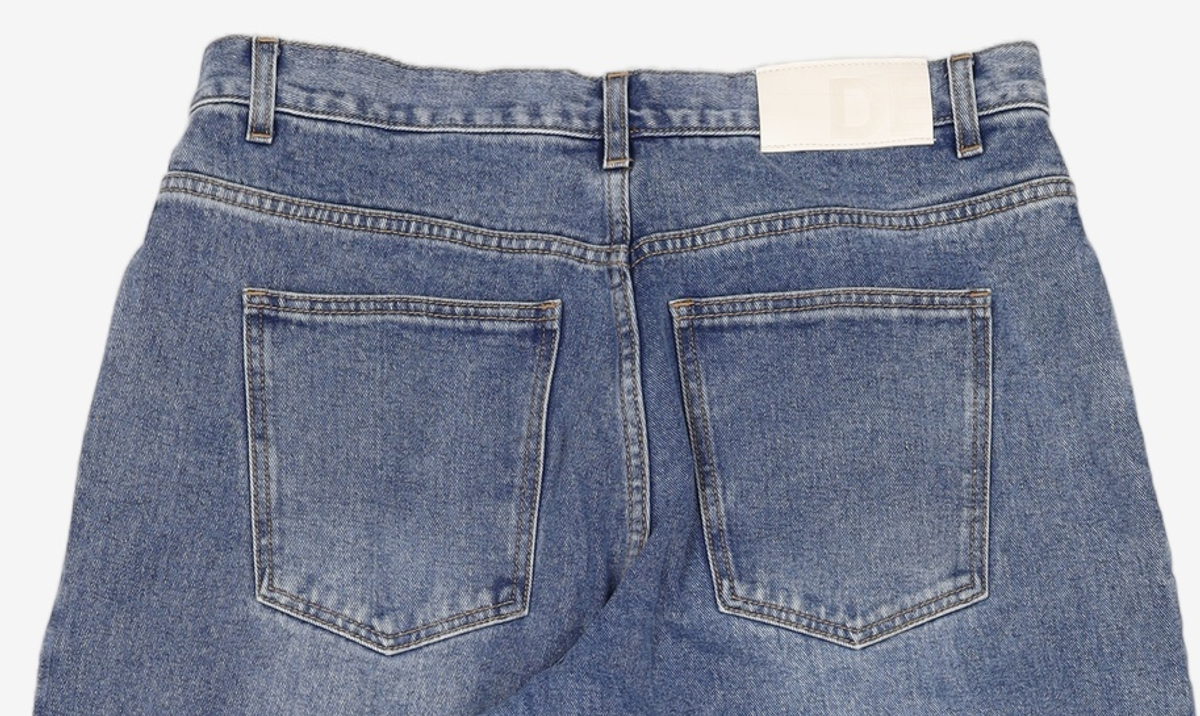 데케트(DECET) Deep Pleats Wide Jeans DCPT030Blue 34