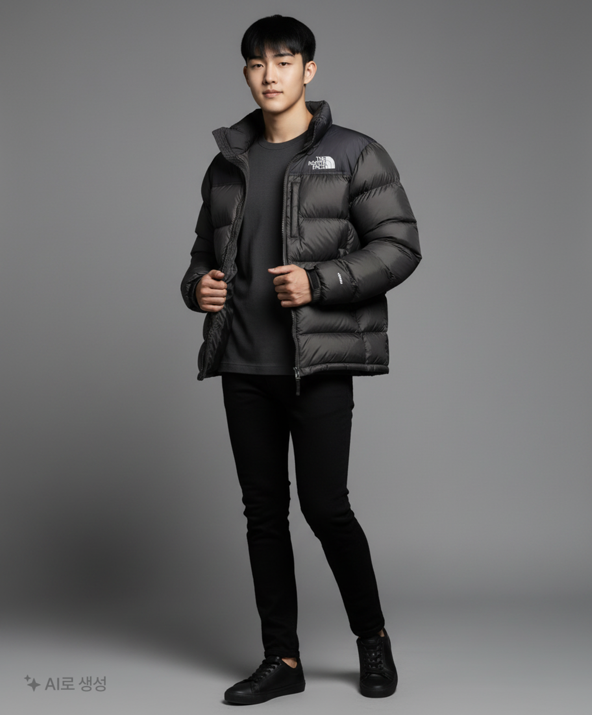 노스페이스(THE NORTH FACE) 하프 패딩/하프 헤비 아우터 M